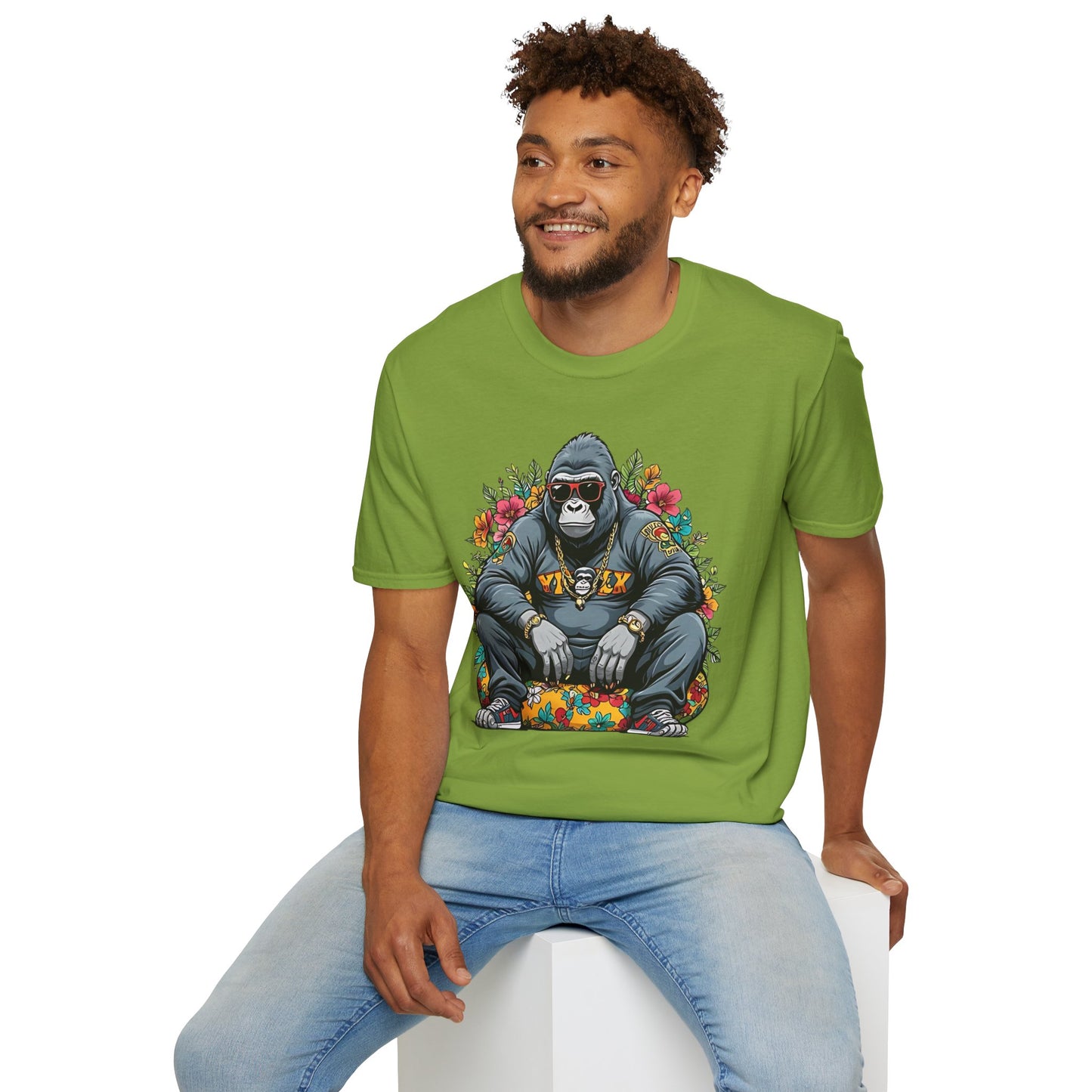 Animals Tees, Funny Animals Shirt, T Shirts with Funny Animals, T-Shirt with Gorilla, Monkey Tees