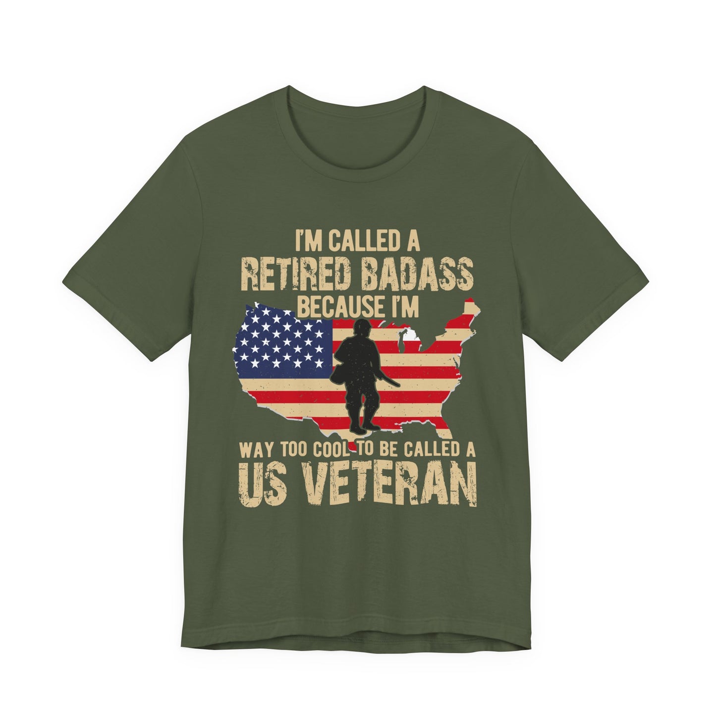Army Veteran Patriotic Graphic Design Unisex Cotton T-Shirt v22