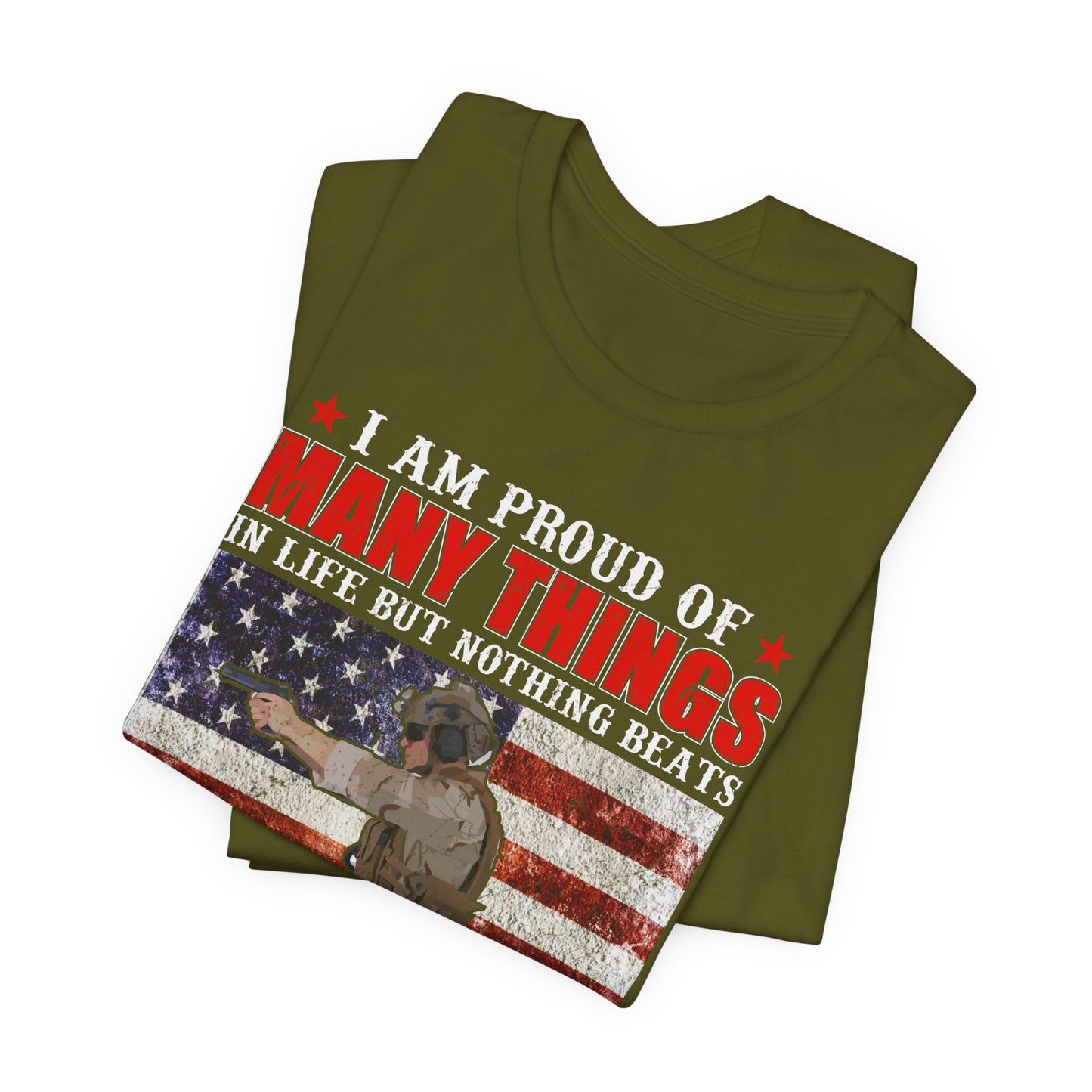 Veteran's Daughter T-Shirt American Flag Military Proud  Unisex Cotton Tee v28