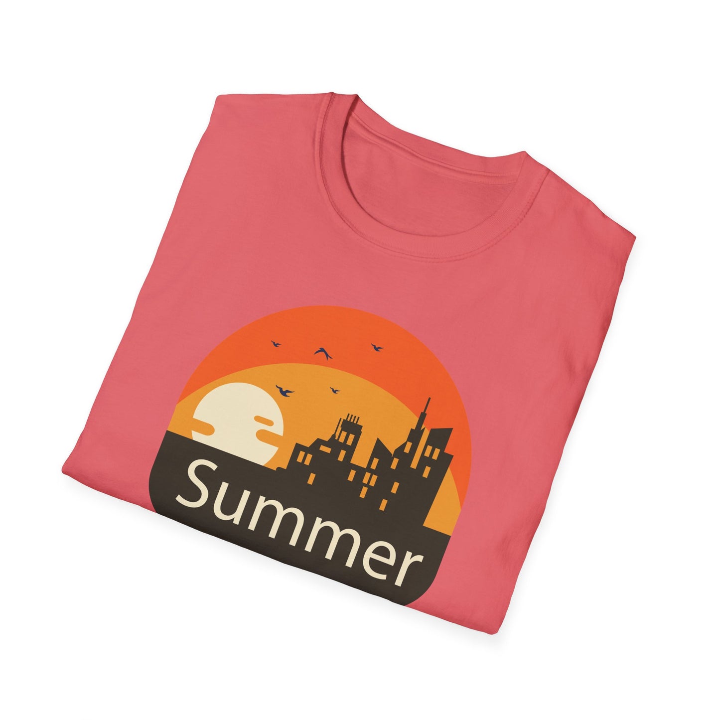 Summer T-Shirt, Summer Design Shirts, Art Tee Shirt with Summer Design - 6