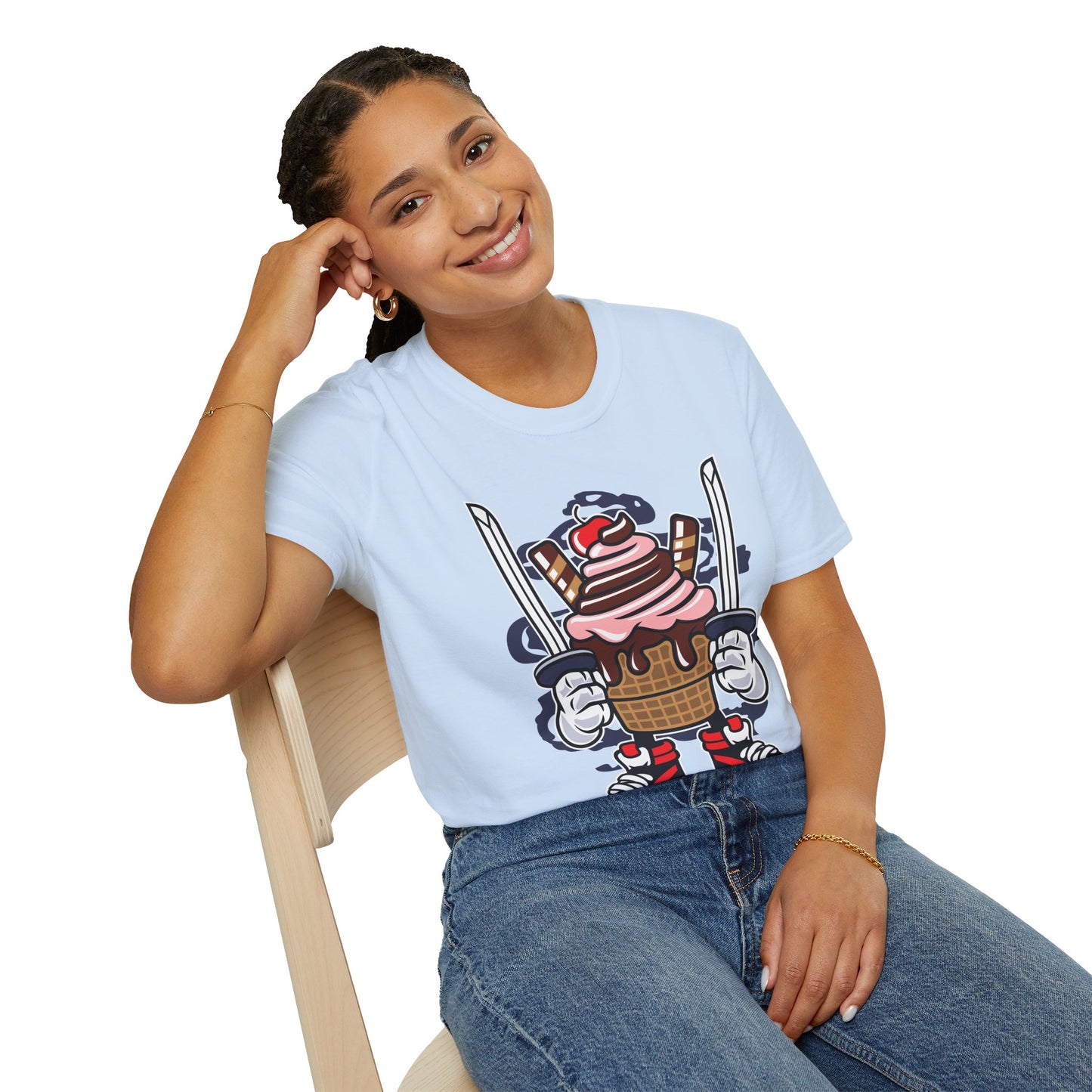 Cartoon T Shirt Unisex Animation Tee Funny Tee Gildan Softstyle 64000 Ring Spun Cotton 99