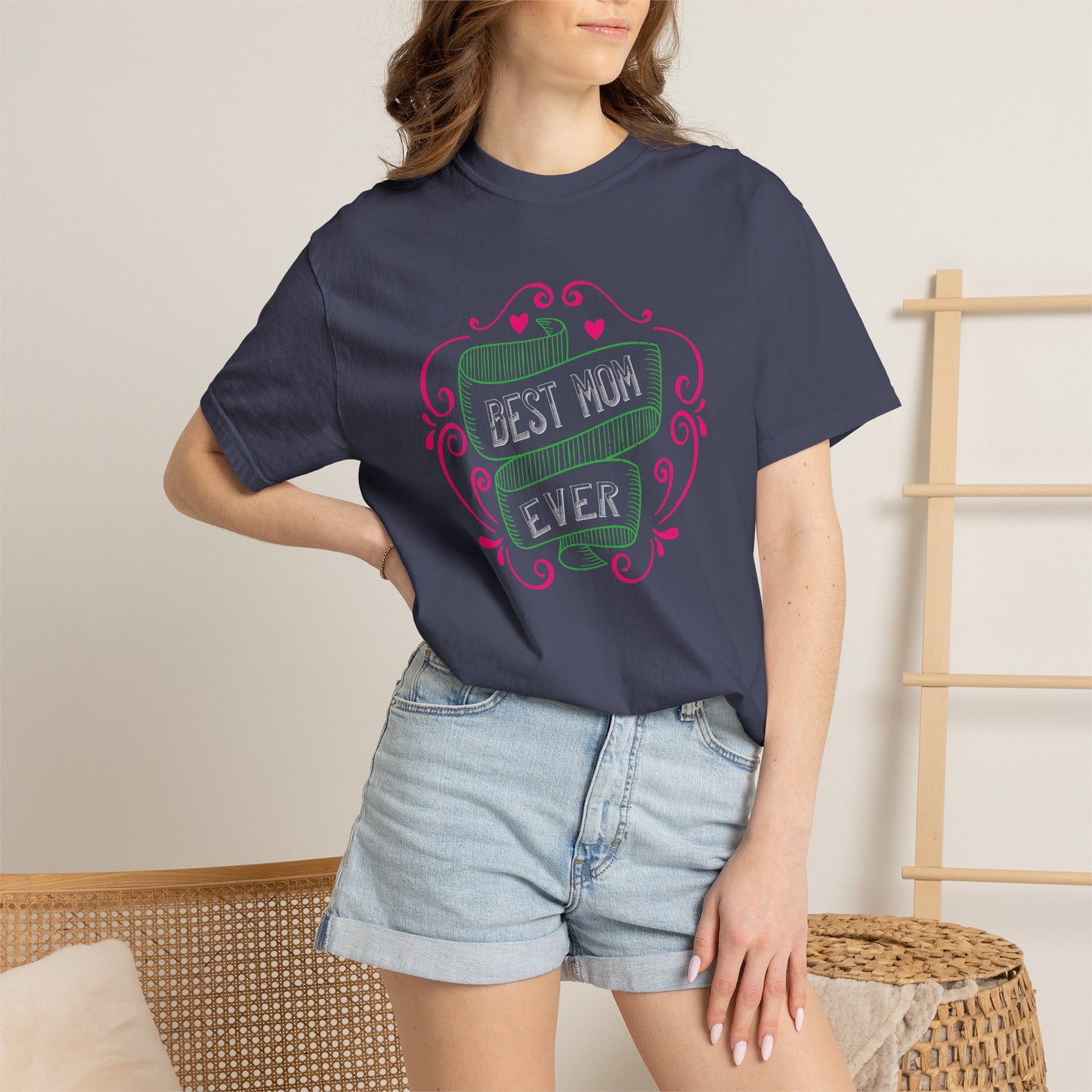 Mom T-shirt Mother Day Mama Tee Unisex Comfort Colors Garment-Dyed Cotton h64