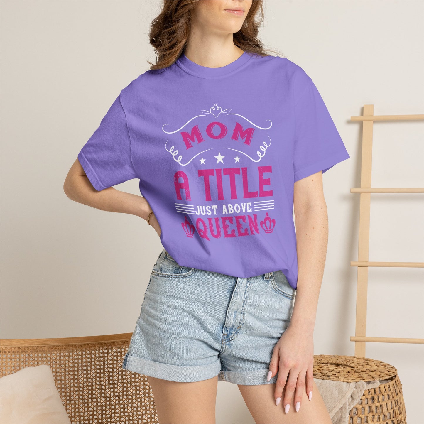Mom T-shirt Mother Day Mama Tee Unisex Comfort Colors Garment-Dyed Cotton h78