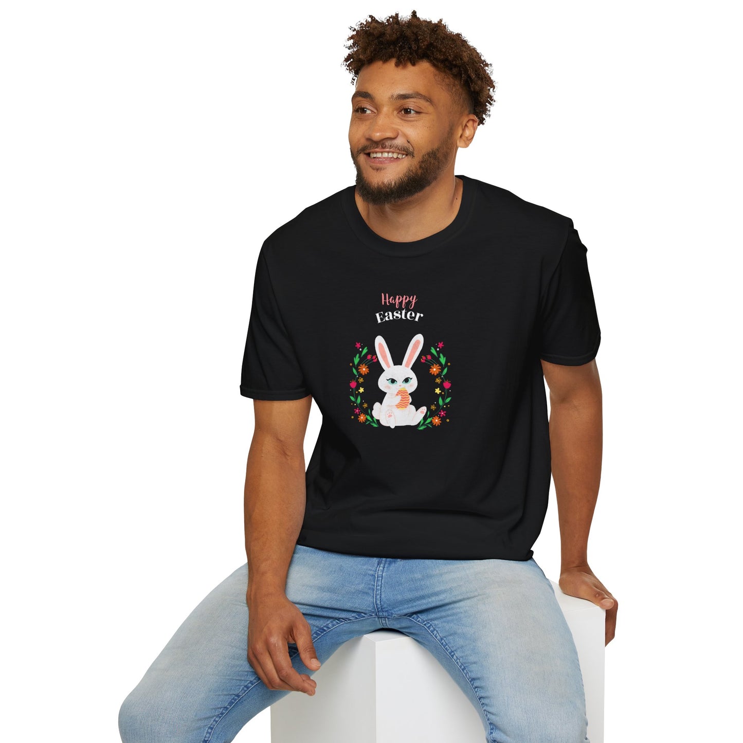 Easter Bunny T-Shirt, Tee Shirt with Easter Signature, T Shirt with Easter Prints, Tee Shirt with Easter Design - 12