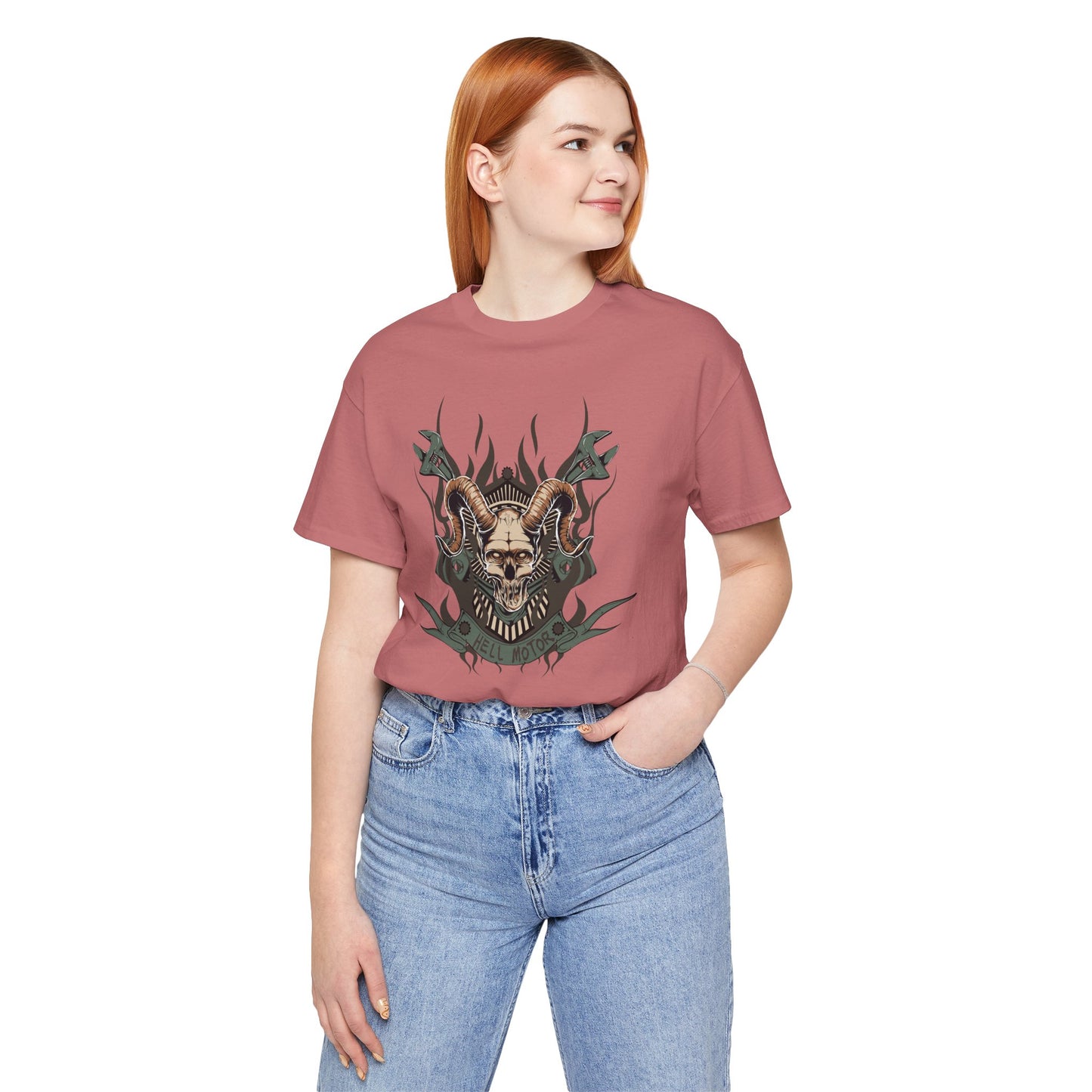 Gothic Skull Graphic Design Unisex Cotton Tee Art-49