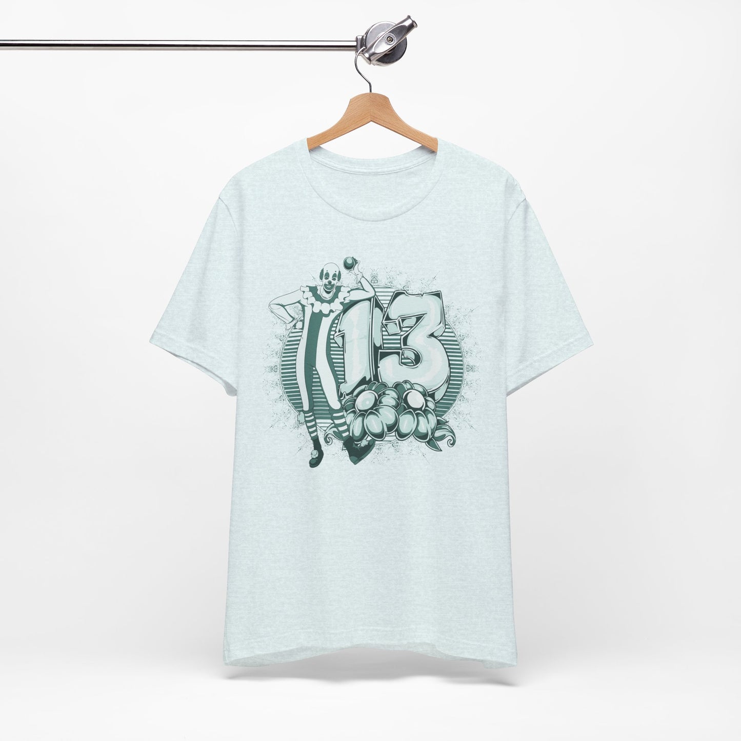 Vintage Clown Graphic Illustration Unisex Cotton T-Shirt Art-39