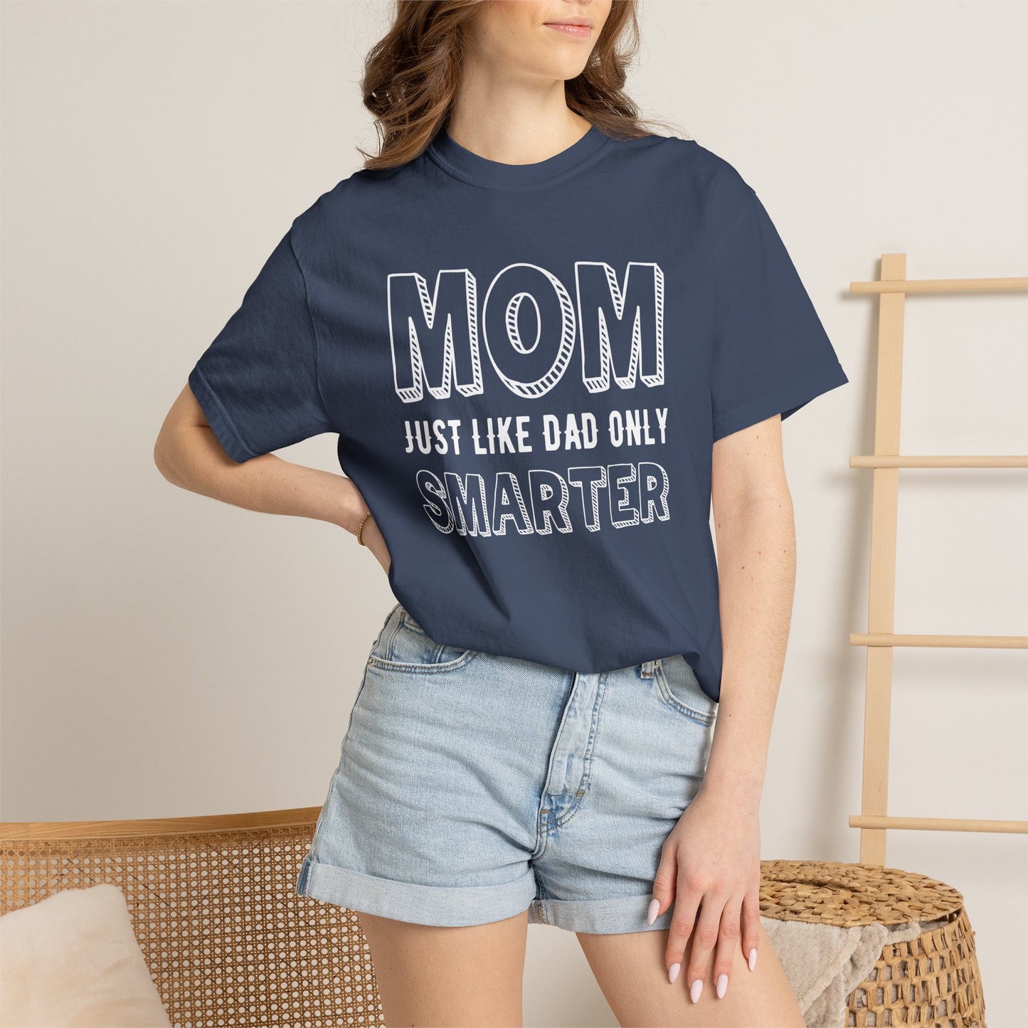 Mom T-shirt Mother's Day Mama Tee Unisex Comfort Colors Garment-Dyed Cotton h35