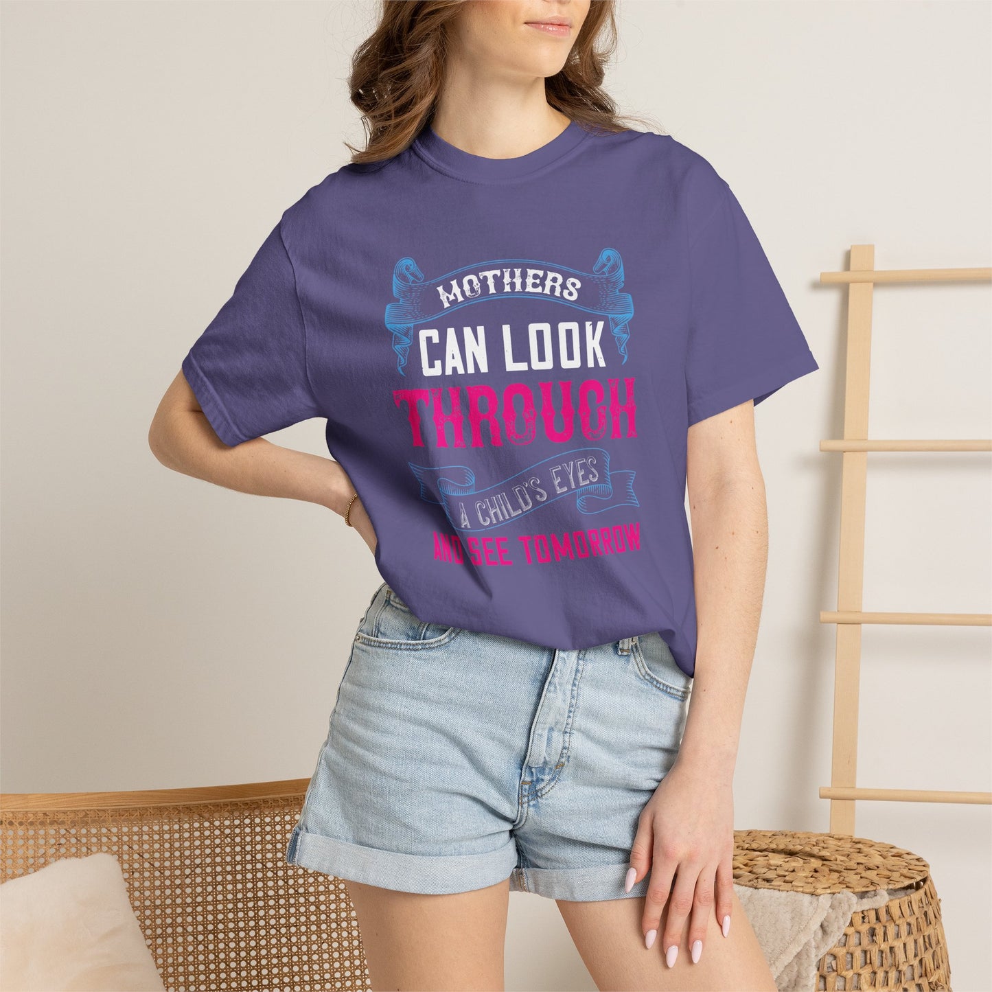 Mom T-shirt Mother Day Mama Tee Unisex Comfort Colors Garment-Dyed Cotton h86