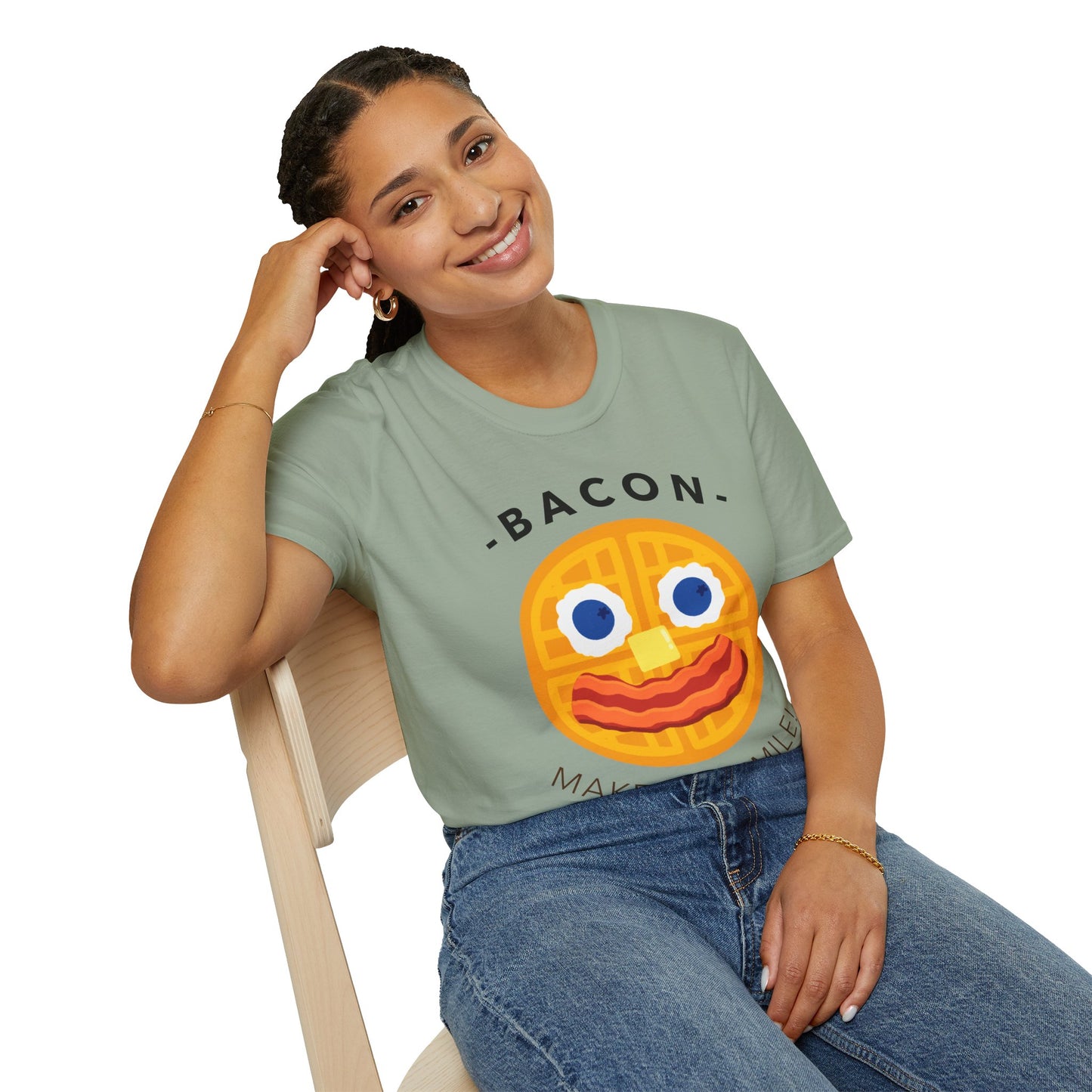 Food Tees, Funny Food T Shirts, Funny T Shirts, Bacon and Egg T Shirt, Egg and Bacon Shirt