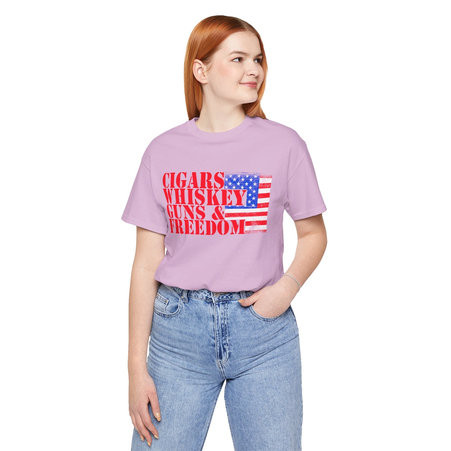 American Flag Graphic Unisex Cotton T-Shirt a2