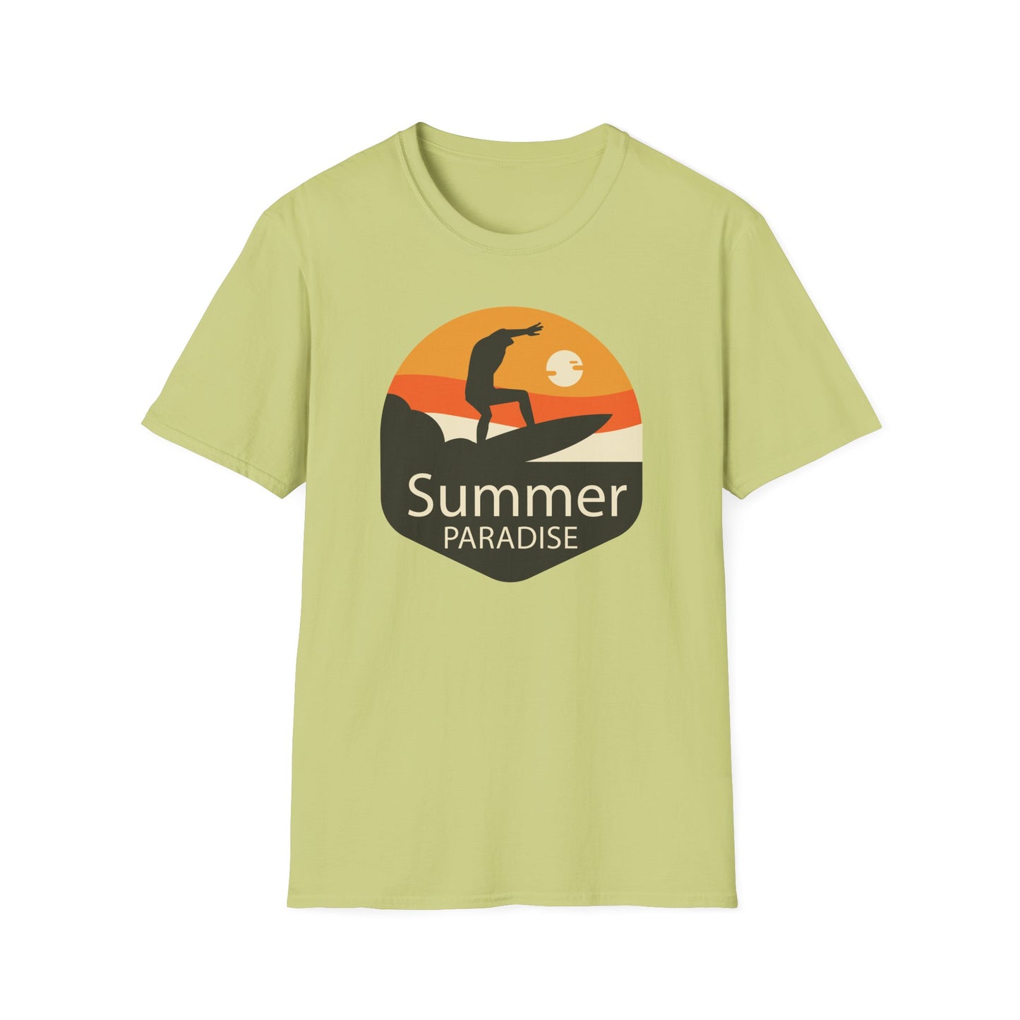 Summer T-Shirt, Summer Design Shirts, Art Tee Shirt with Summer Design - 4