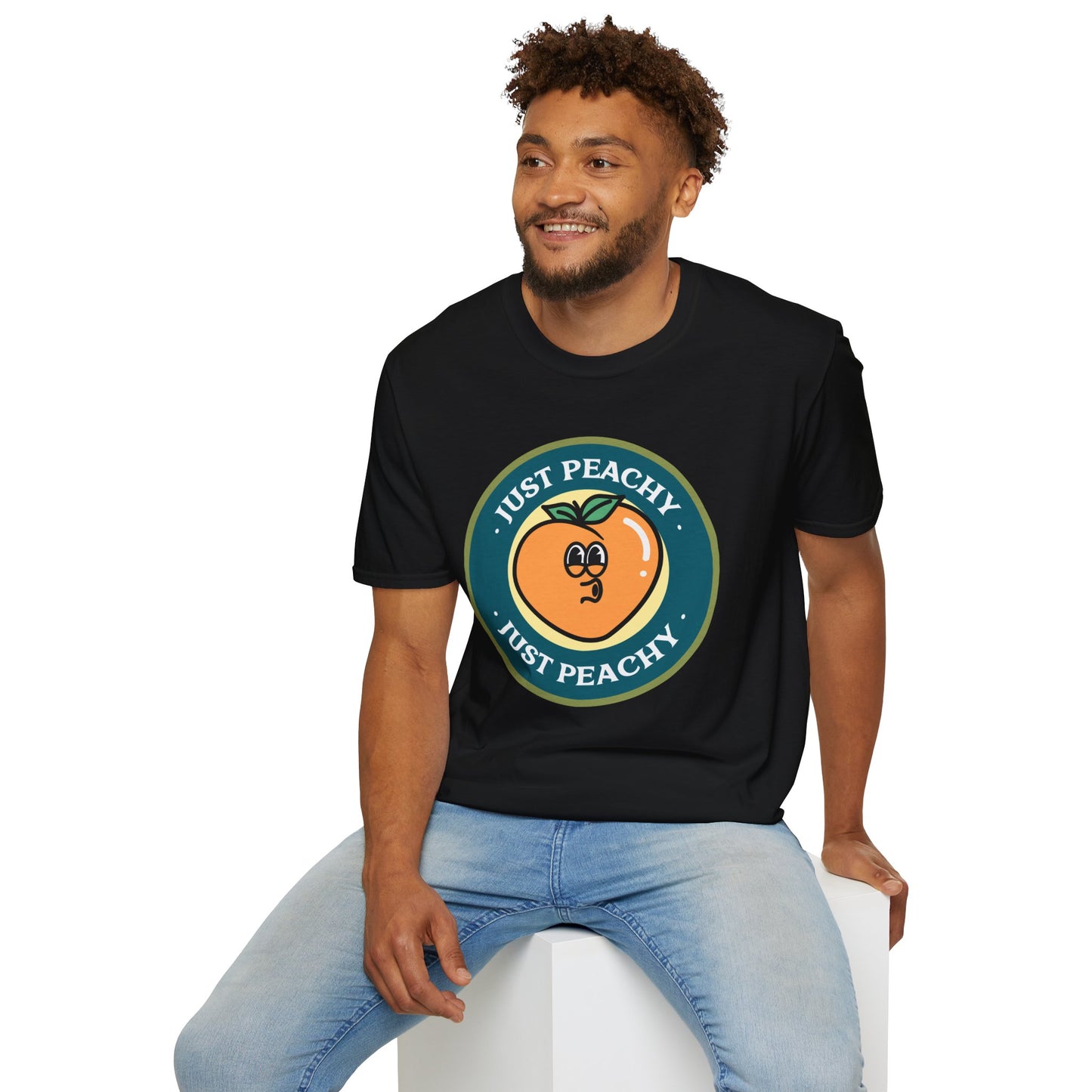 Food Tees, Funny Food T Shirts, Funny T Shirts, Shirt with Fruits, Shirt with Peach