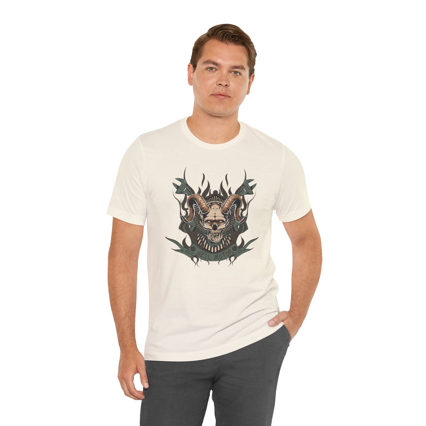 Gothic Skull Graphic Design Unisex Cotton Tee Art-49