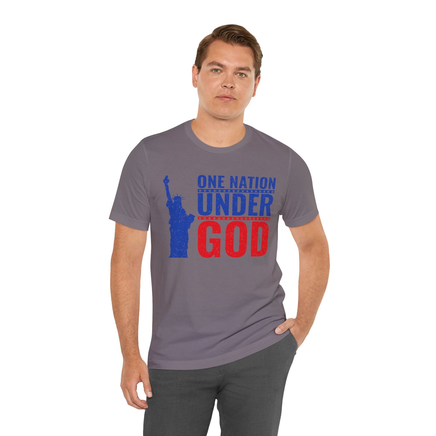 Statue of Liberty Patriotic Graphic Unisex Cotton T-Shirt a6