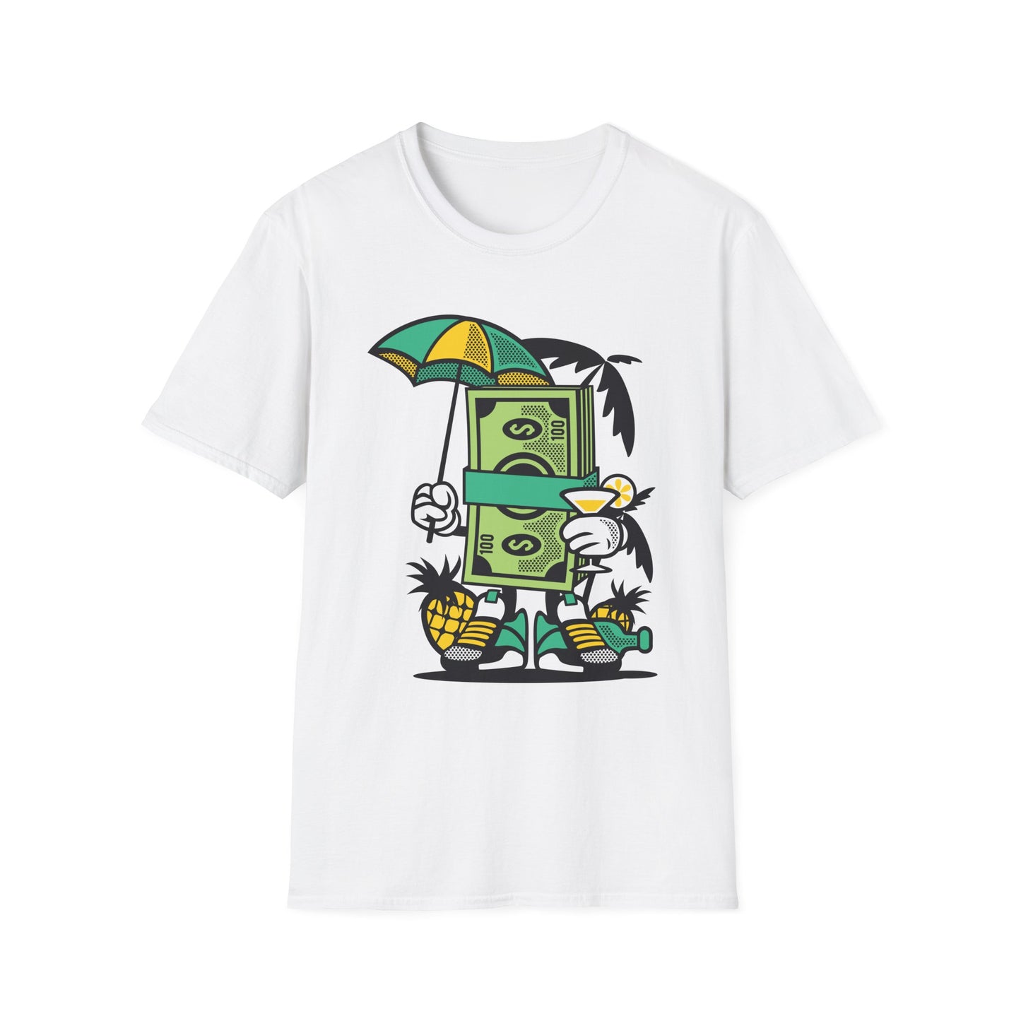 Cartoon T Shirt Animation T Shirt Funny Tee Unisex Softstyle Cotton Tee Art Design 64000
