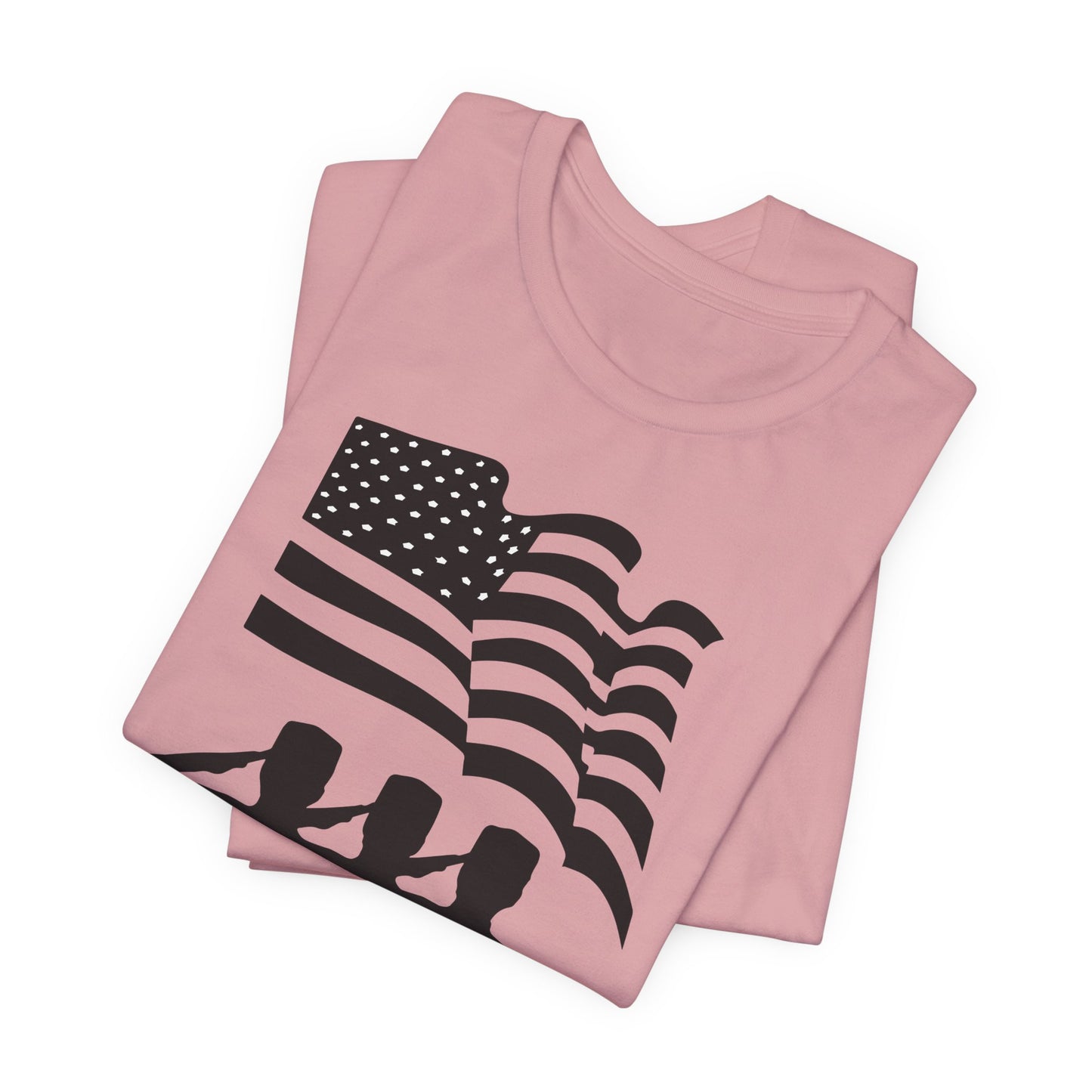 Happy Veterans Day saluting soldiers T-Shirt Patriotic American flag Unisex Cotton v51