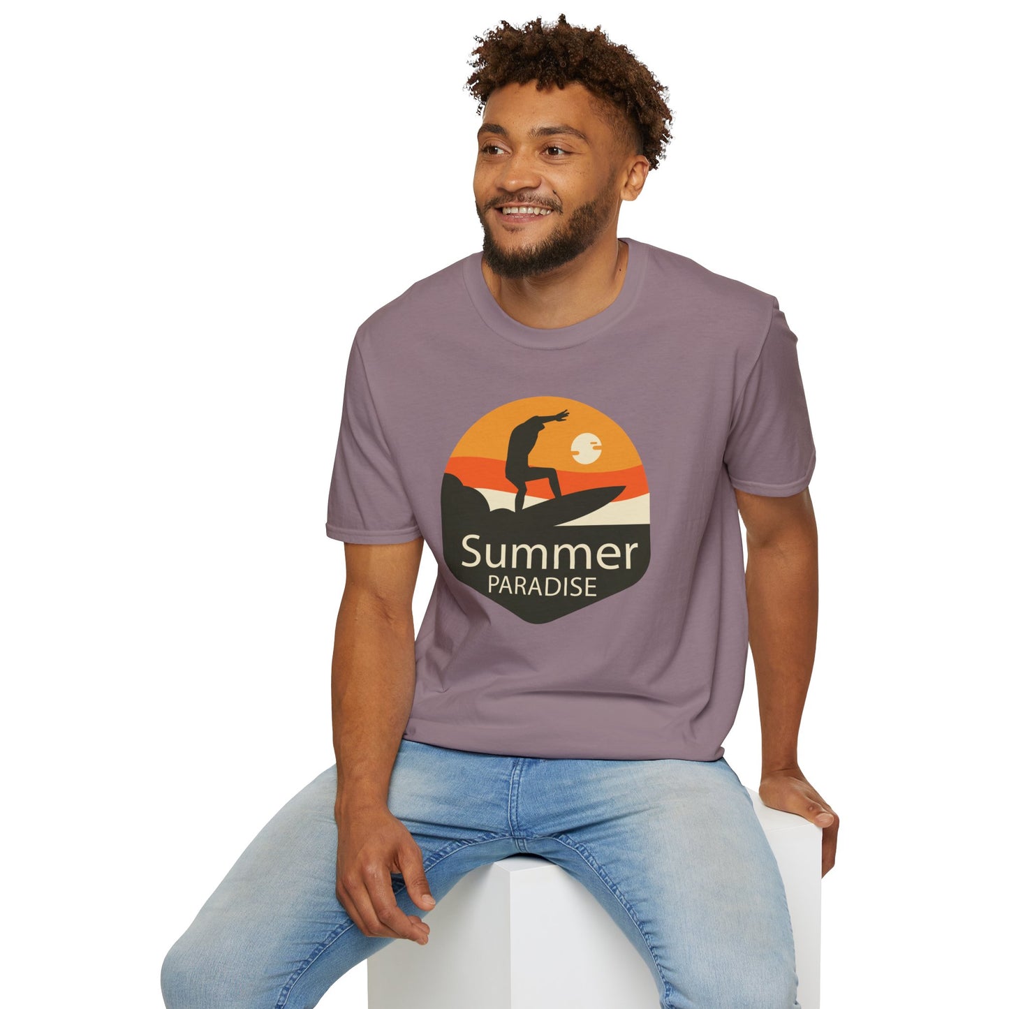 Summer T-Shirt, Summer Design Shirts, Art Tee Shirt with Summer Design - 4
