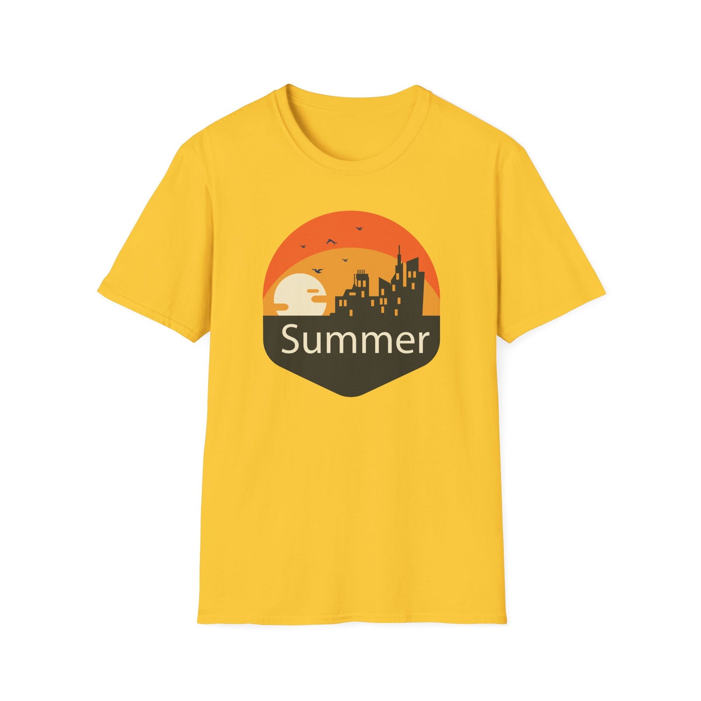Summer T-Shirt, Summer Design Shirts, Art Tee Shirt with Summer Design - 6