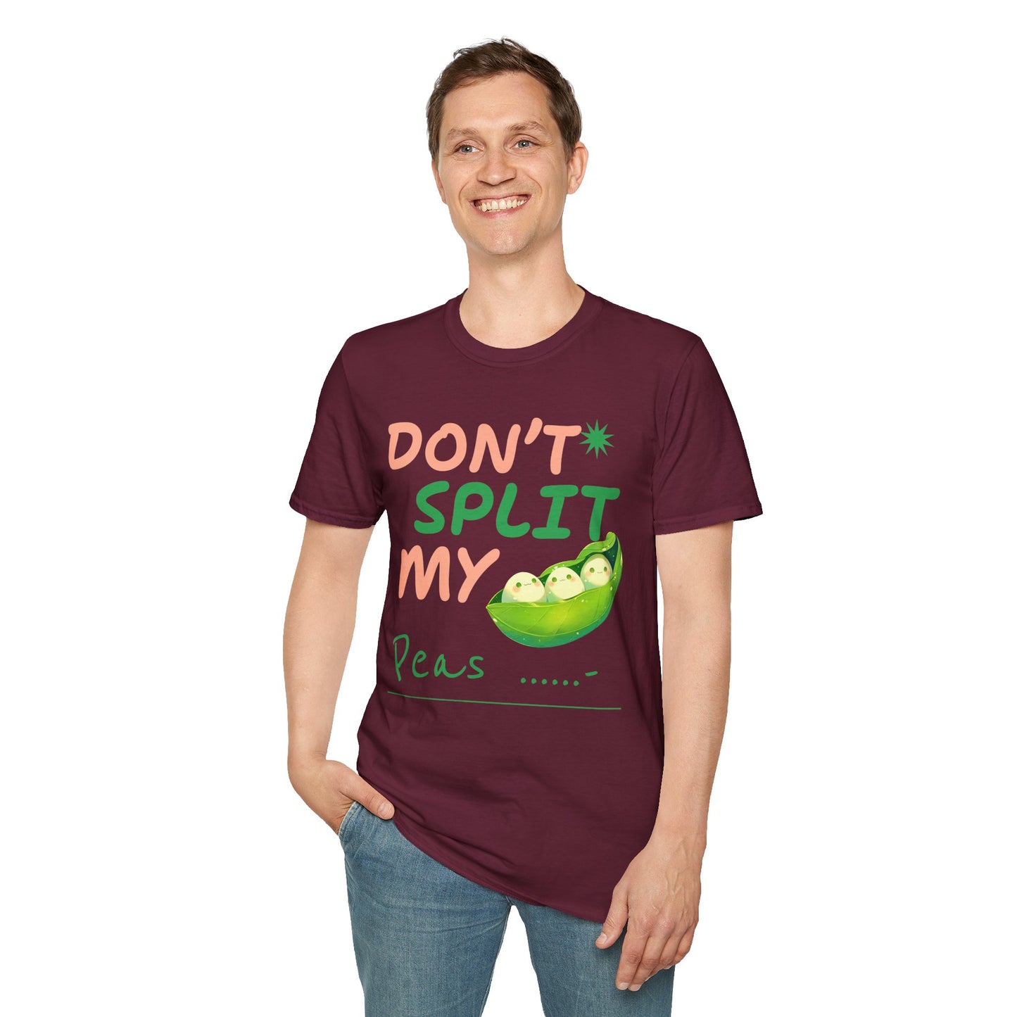 Food Tees, Funny Food T Shirts, Funny T Shirts, Shirt with Vegetables, Shirt with Peas