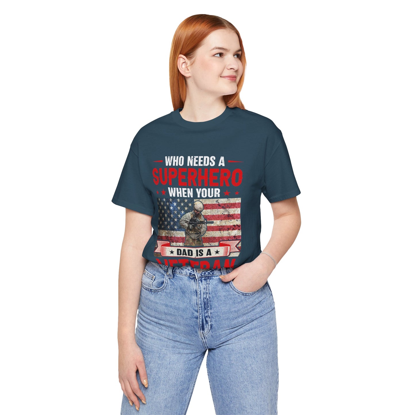 American Flag Graphic Unisex Cotton Tee v43