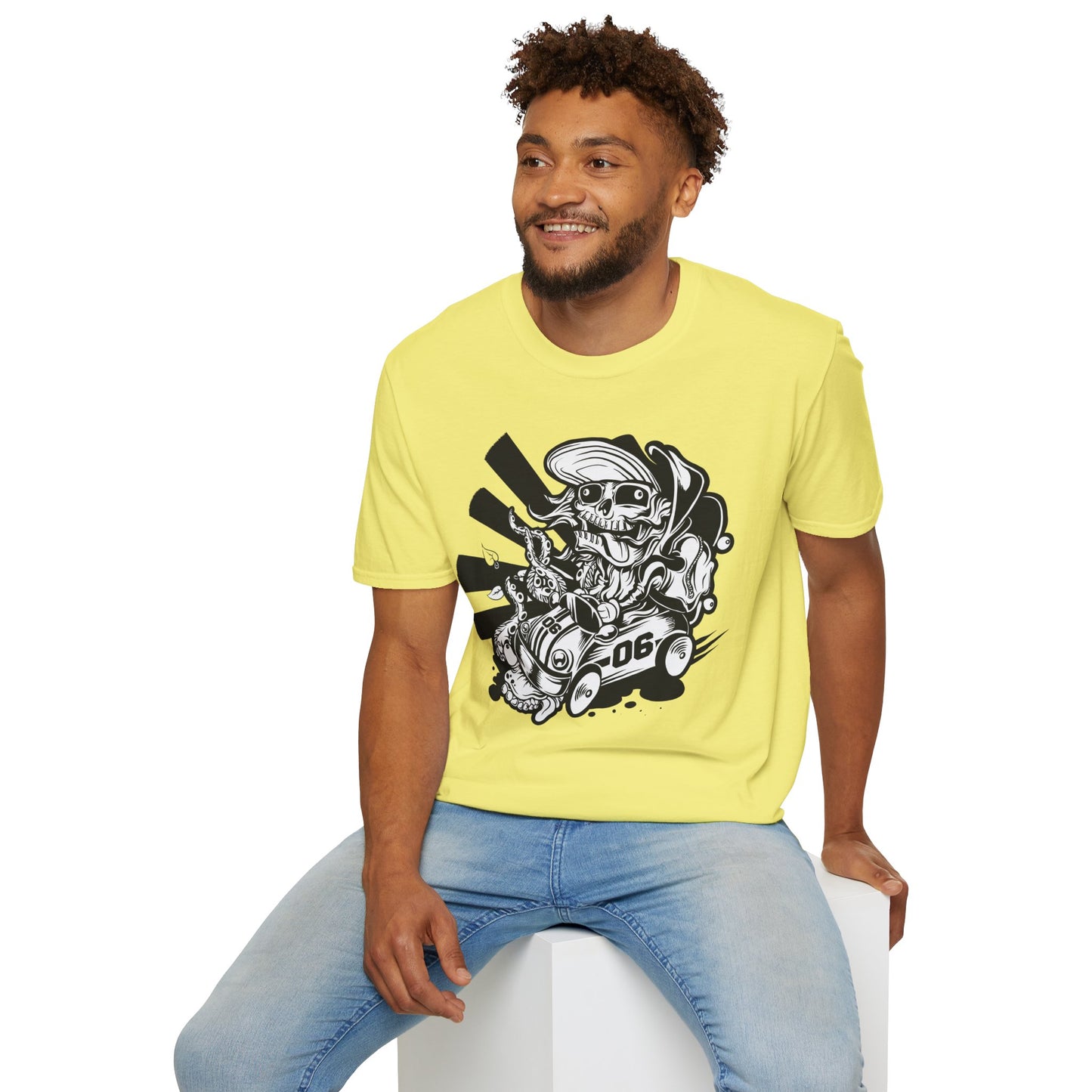 Cartoon Animation T Shirt Unisex Softstyle 64000 Cotton Tee With Fun Art Design Graphics