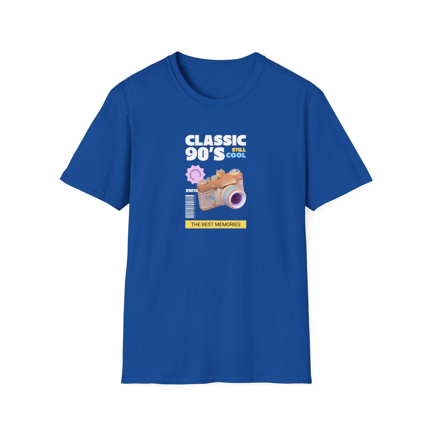 90s Camera T-Shirt Classic 90s Cool Unisex Cotton Retro Photography Tee