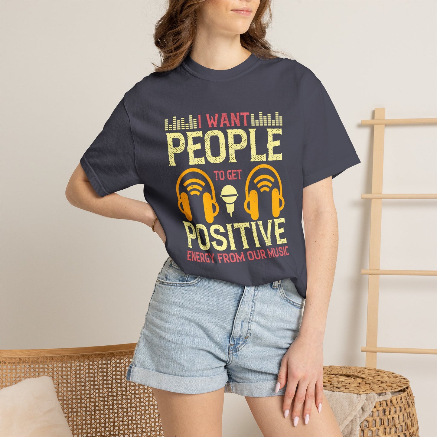 Music Graphic Design Unisex Cotton T-shirt m16