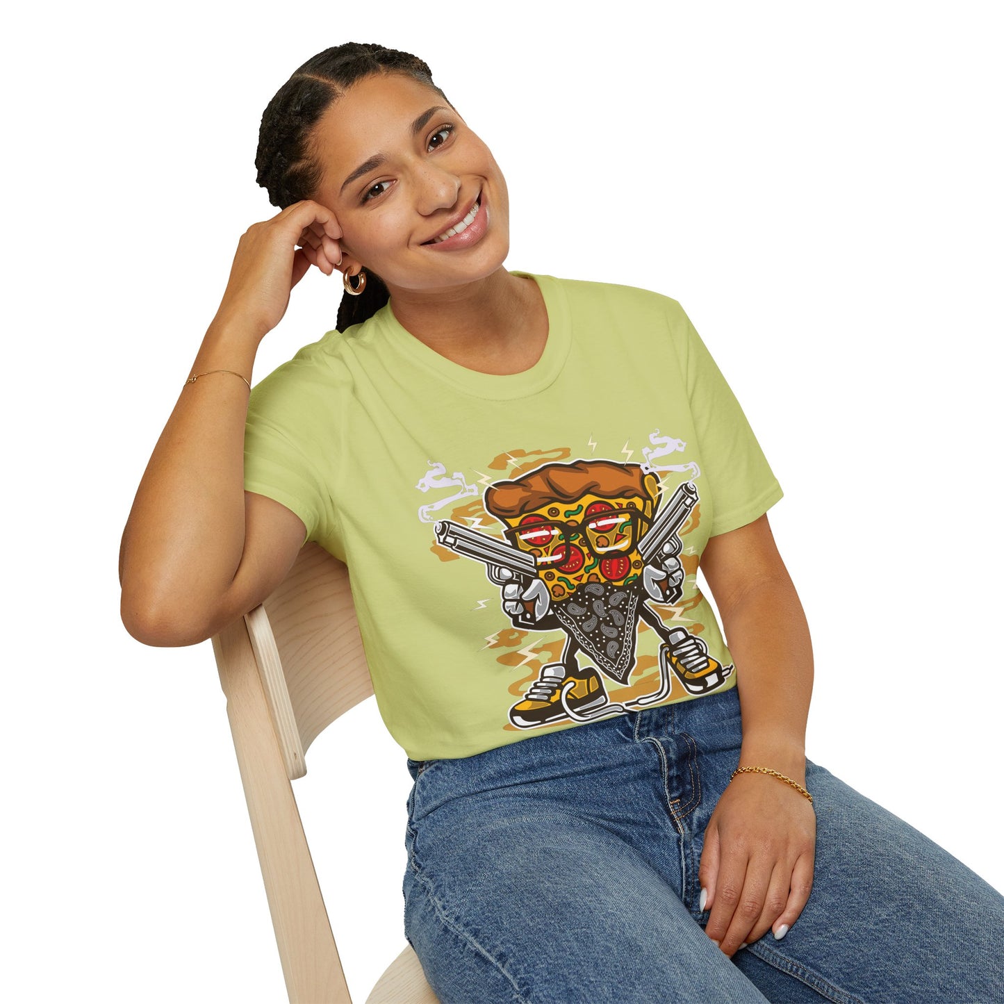 Cartoon Animation Tee Shirt Unisex Funny Graphic Gildan Softstyle 64000 Cotton Tee