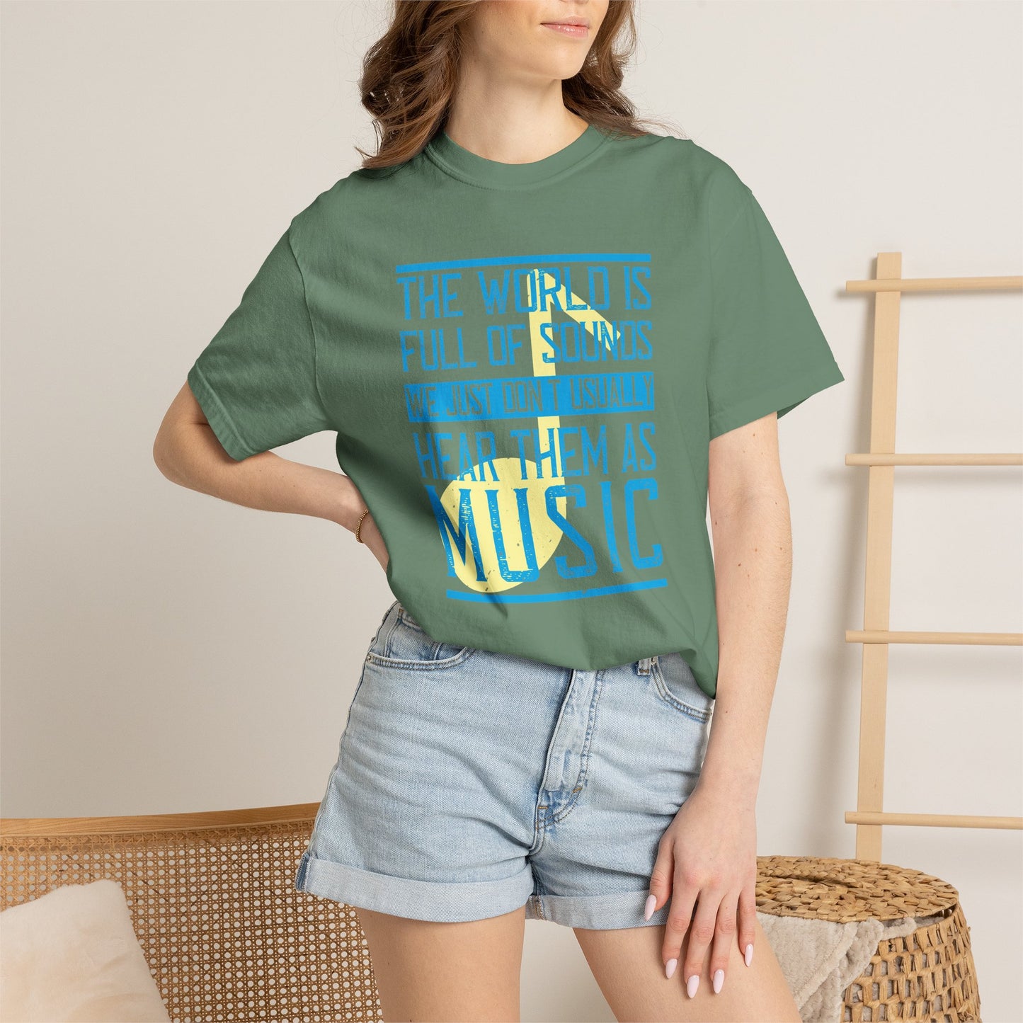 Music Graphic Design Unisex Cotton T-shirt m45