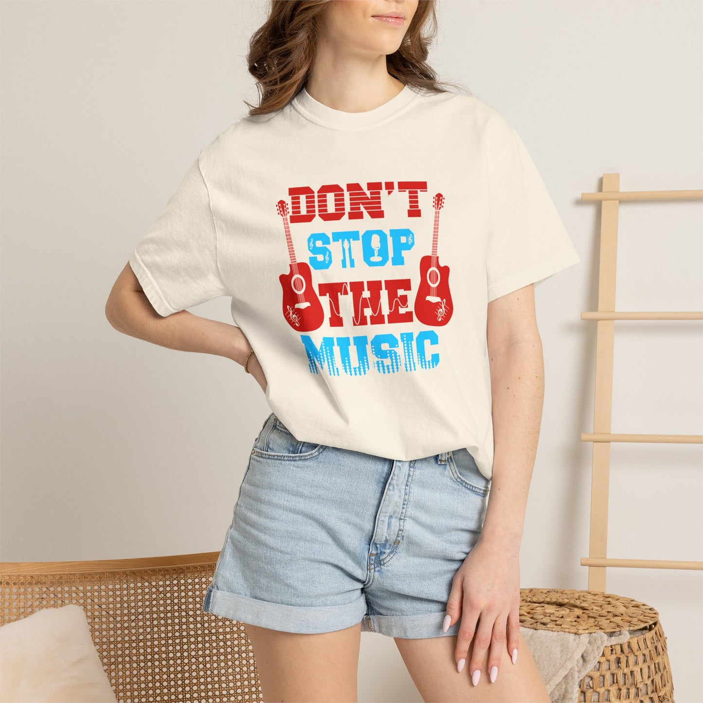 Music Graphic Design Unisex Cotton T-shirt  042