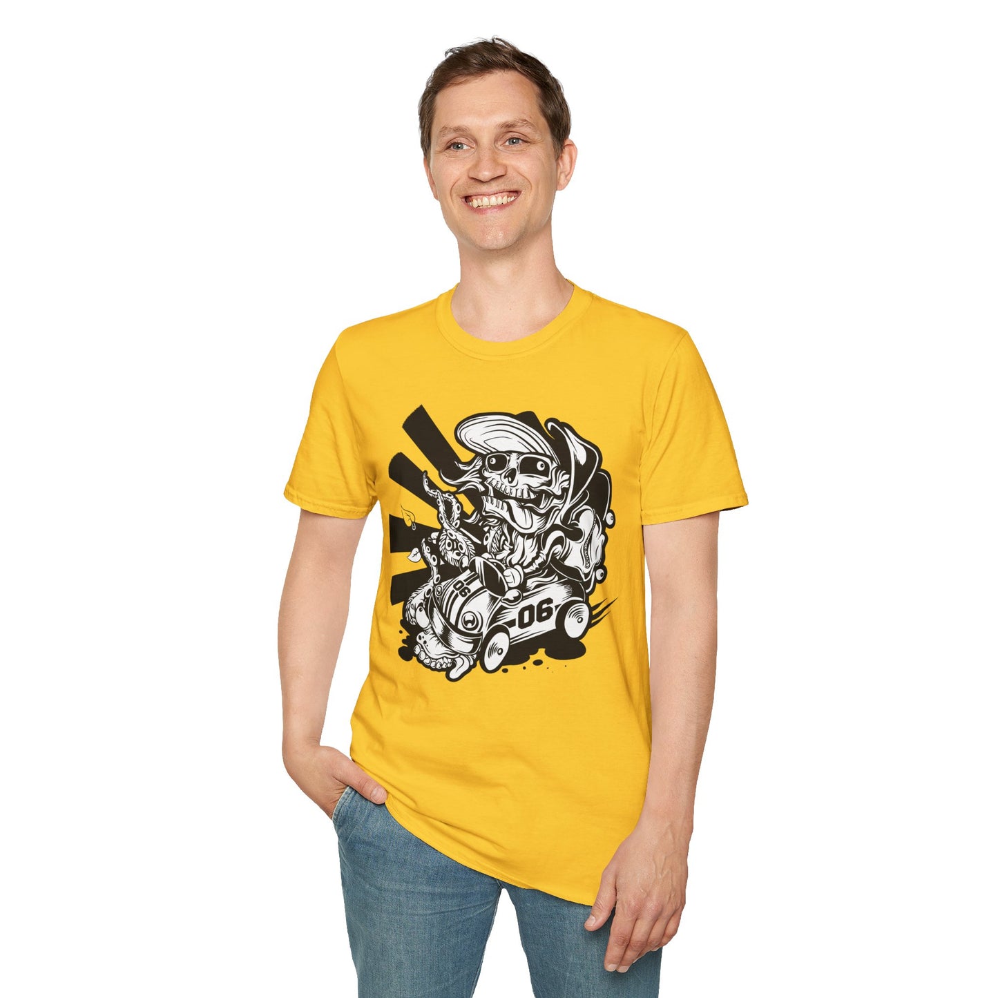 Cartoon Animation T Shirt Unisex Softstyle 64000 Cotton Tee With Fun Art Design Graphics