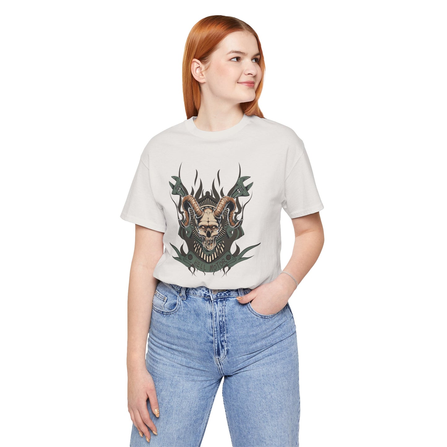 Gothic Skull Graphic Design Unisex Cotton Tee Art-49