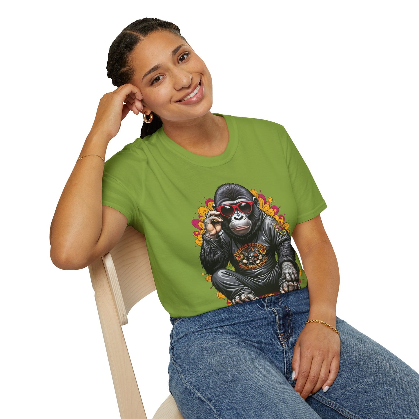 Animals Tees, Funny Animals Shirt, T Shirts with Funny Animals, T-Shirt with Gorilla, Monkey Tees