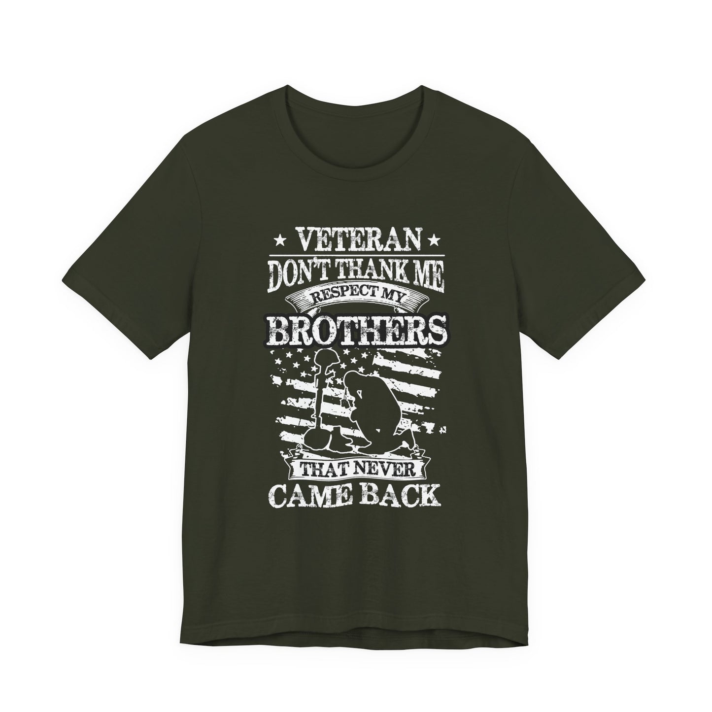 Army Veteran Patriotic Graphic Design Unisex Cotton T-Shirt v60