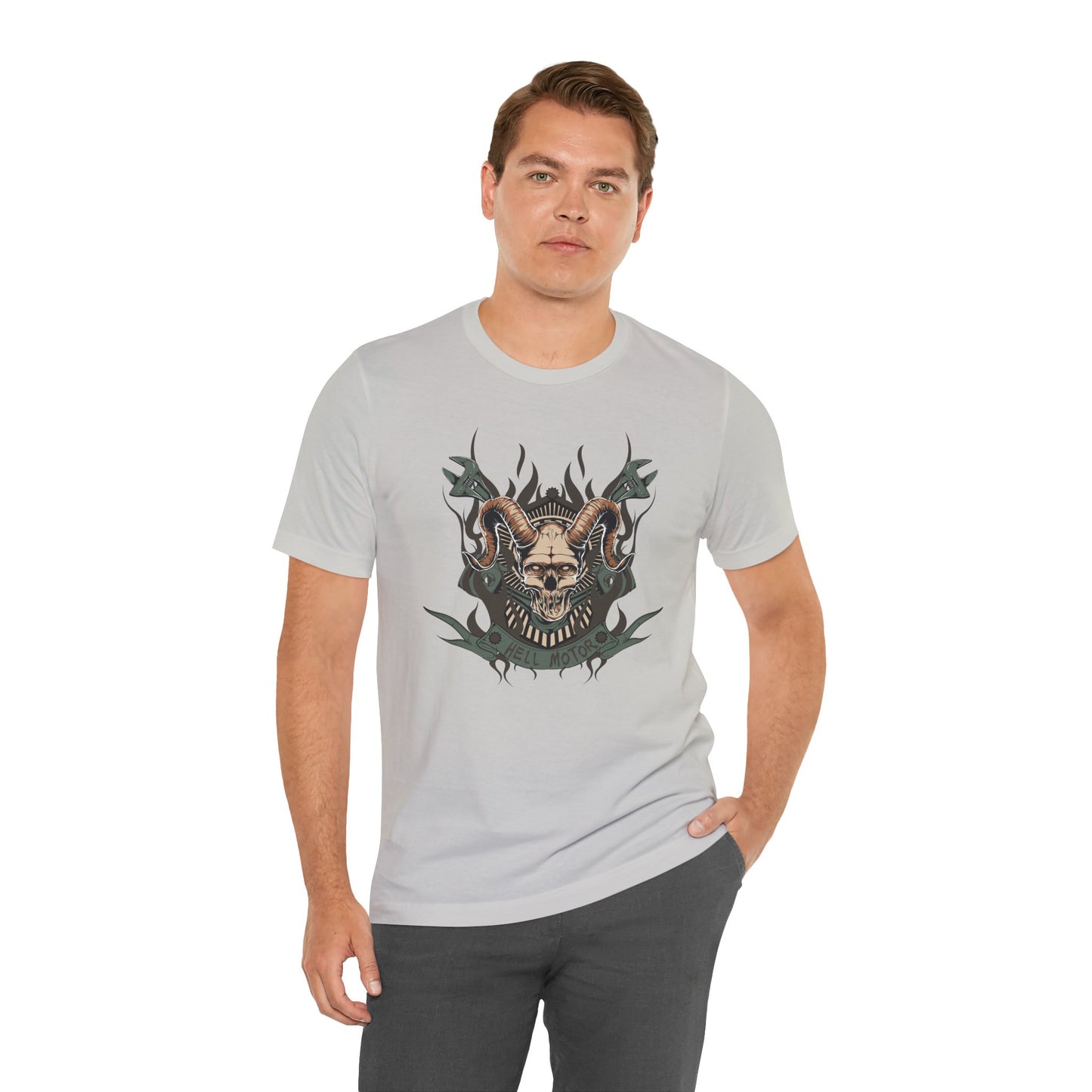 Gothic Skull Graphic Design Unisex Cotton Tee Art-49