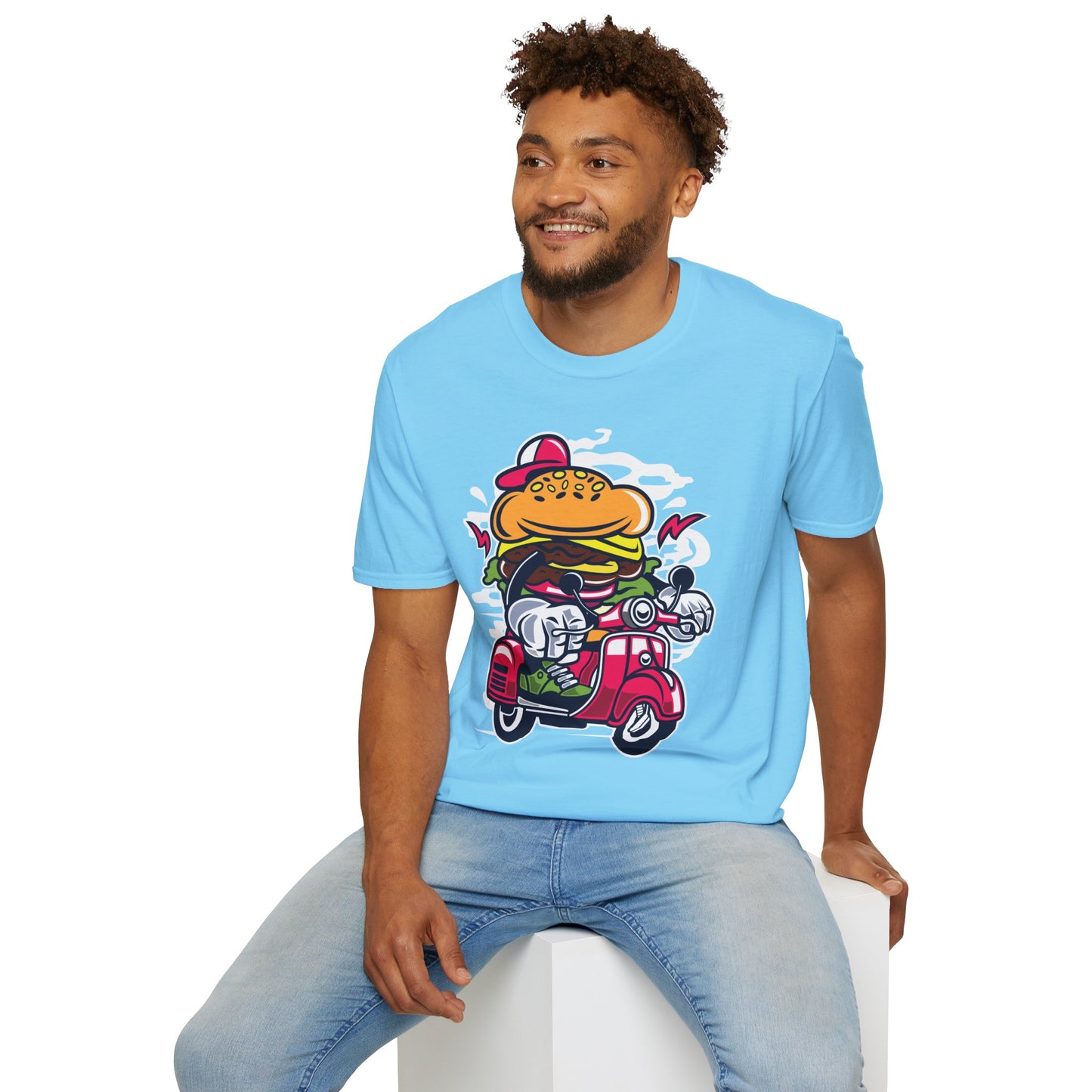 Cartoon T Shirt Animation Tee Funny Unisex Softstyle Gildan 64000 100 Percent Ring Spun Cotton