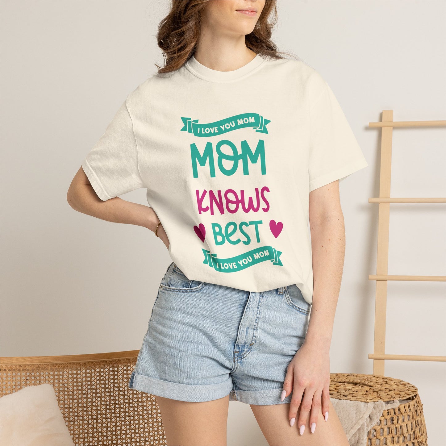 Mom T-shirt Mother's Day Mama Tee Unisex Comfort Colors Garment-Dyed Cotton h16