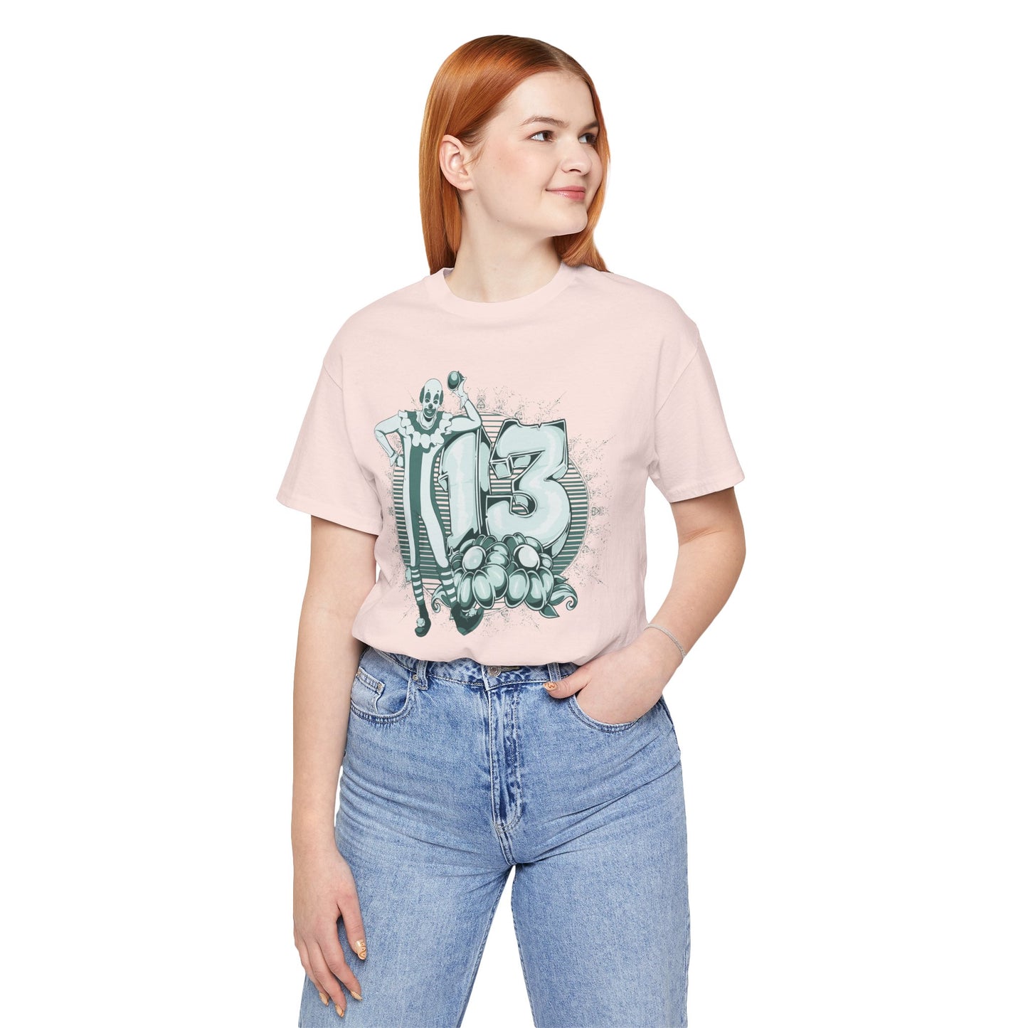 Vintage Clown Graphic Illustration Unisex Cotton T-Shirt Art-39