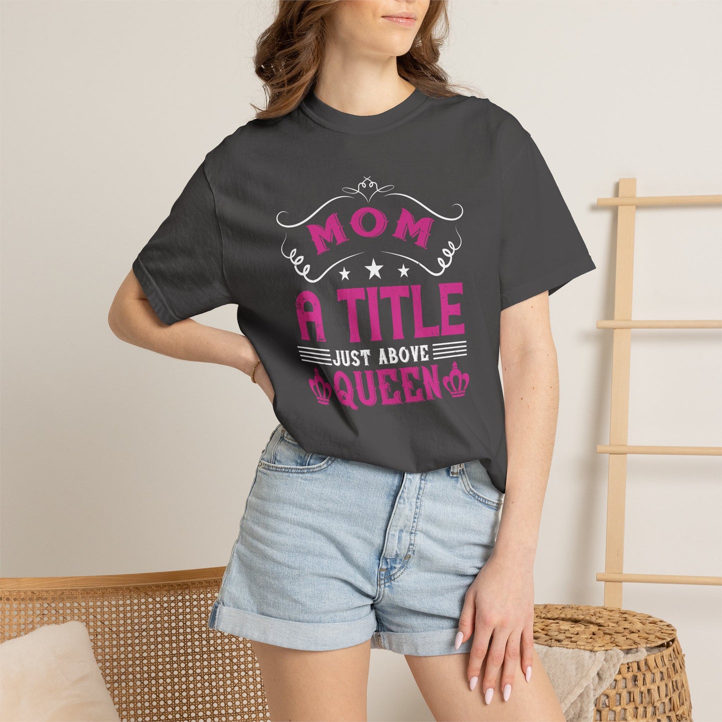 Mom T-shirt Mother Day Mama Tee Unisex Comfort Colors Garment-Dyed Cotton h78