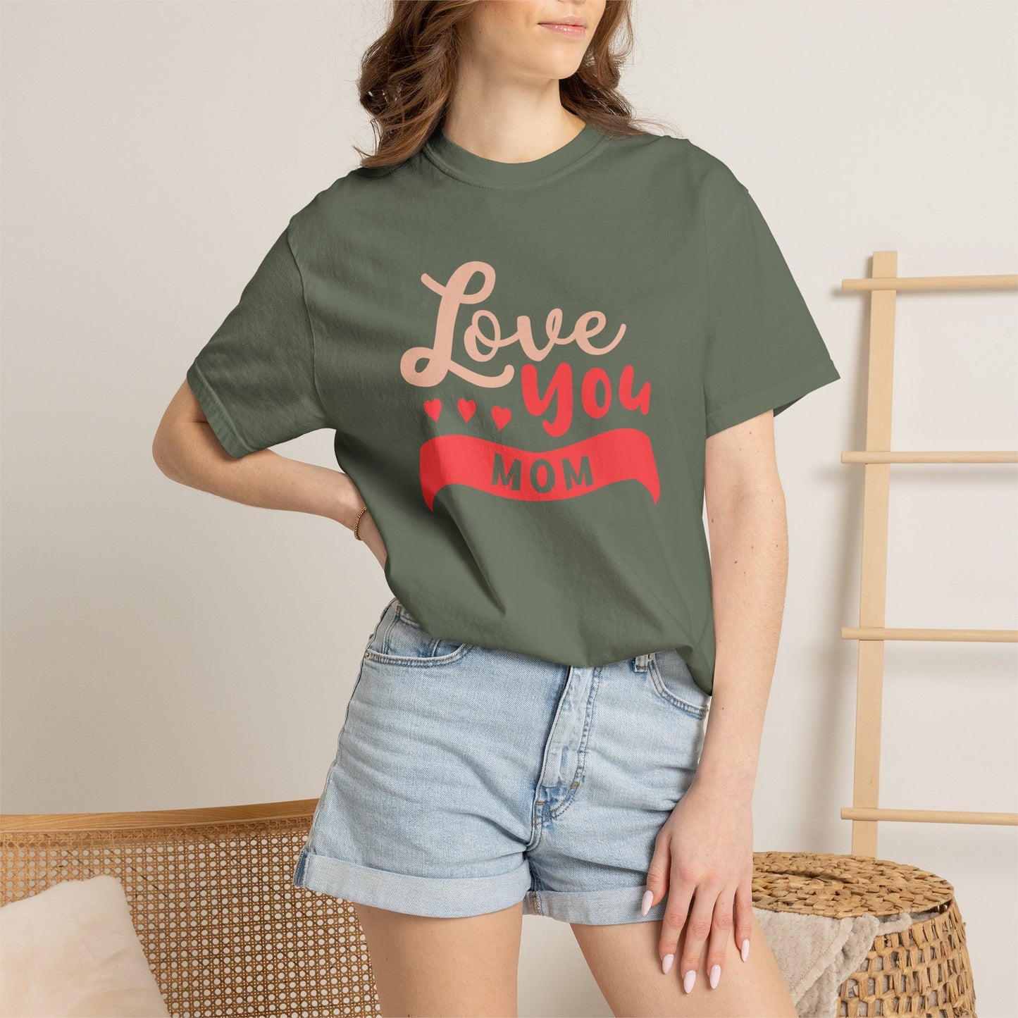 Mom T-shirt Mother Day Mama Tee Unisex Comfort Colors Garment-Dyed Cotton h50