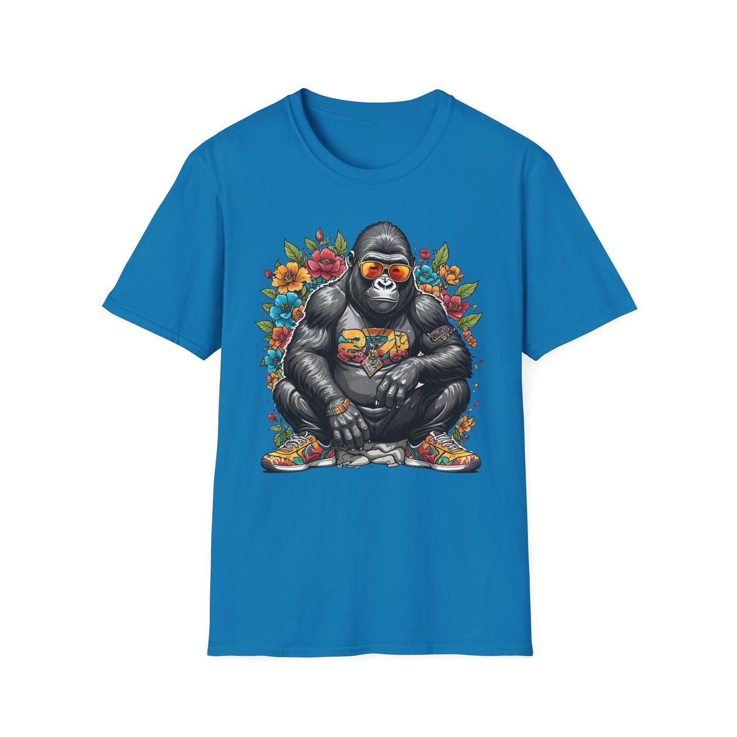 Animals Tees, Funny Animals Shirt, T Shirts with Funny Animals, T-Shirt with Gorilla, Monkey Tees