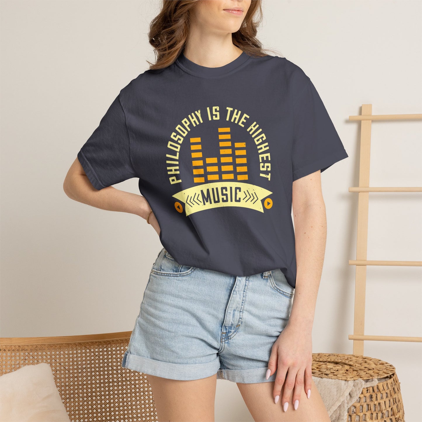 Music Graphic Design Unisex Cotton T-shirt  m42
