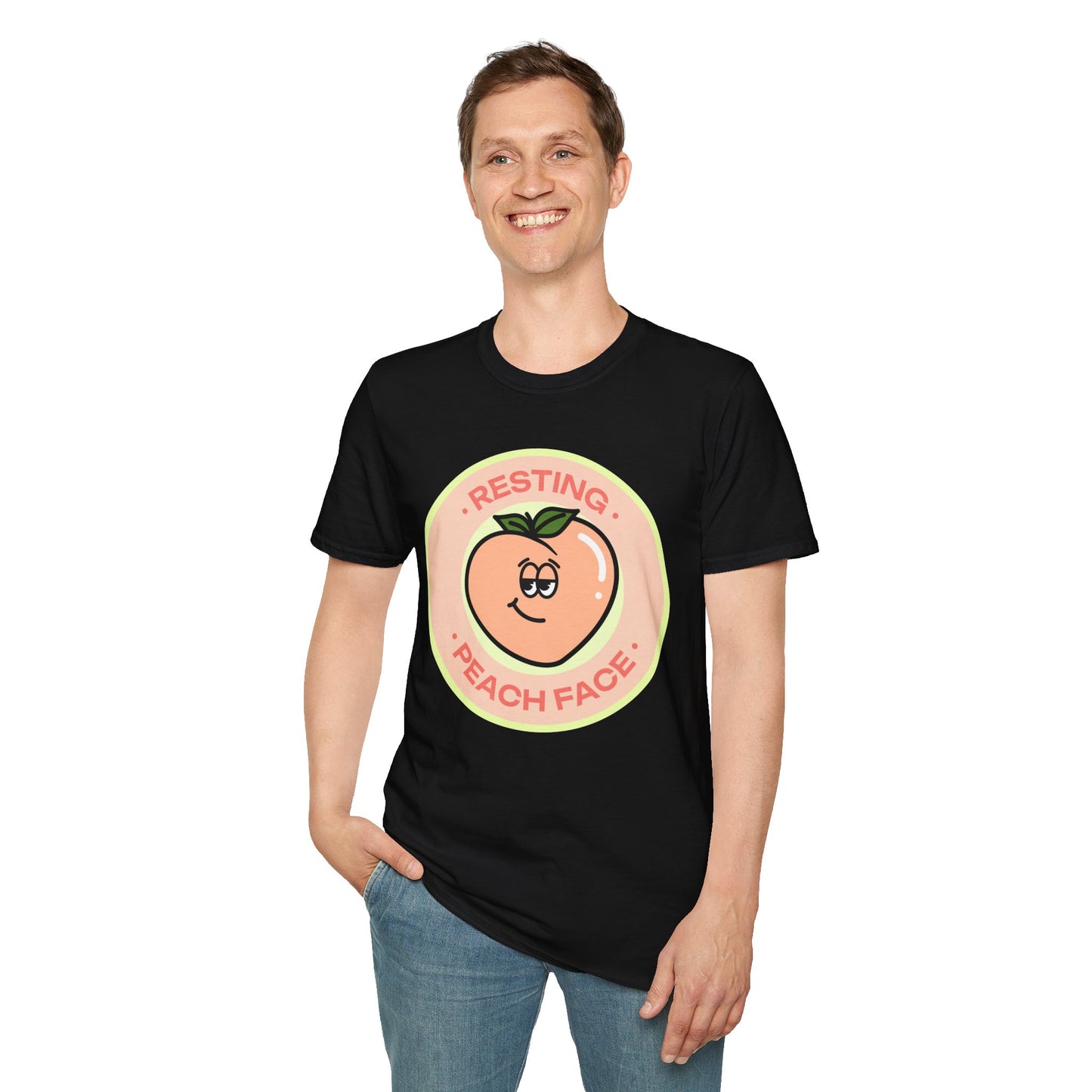 Food Tees, Funny Food T Shirts, Funny T Shirts, Shirt with Fruits, Shirt with Peach