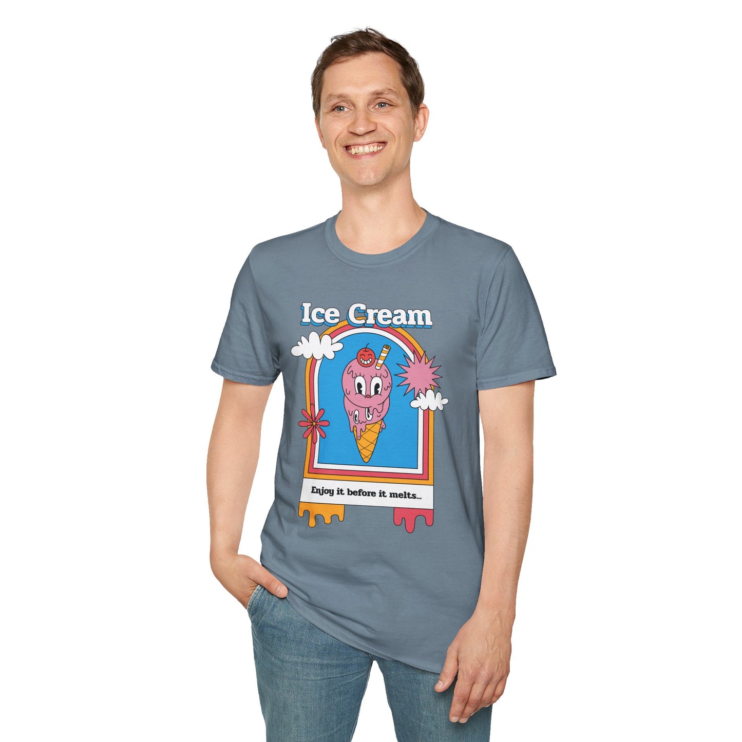Food Tees, Funny Food T Shirts, Funny T Shirts, Shirt with Food, Junk Food Tees, Shirt with Ice Cream, Ice Cream T-Shirt