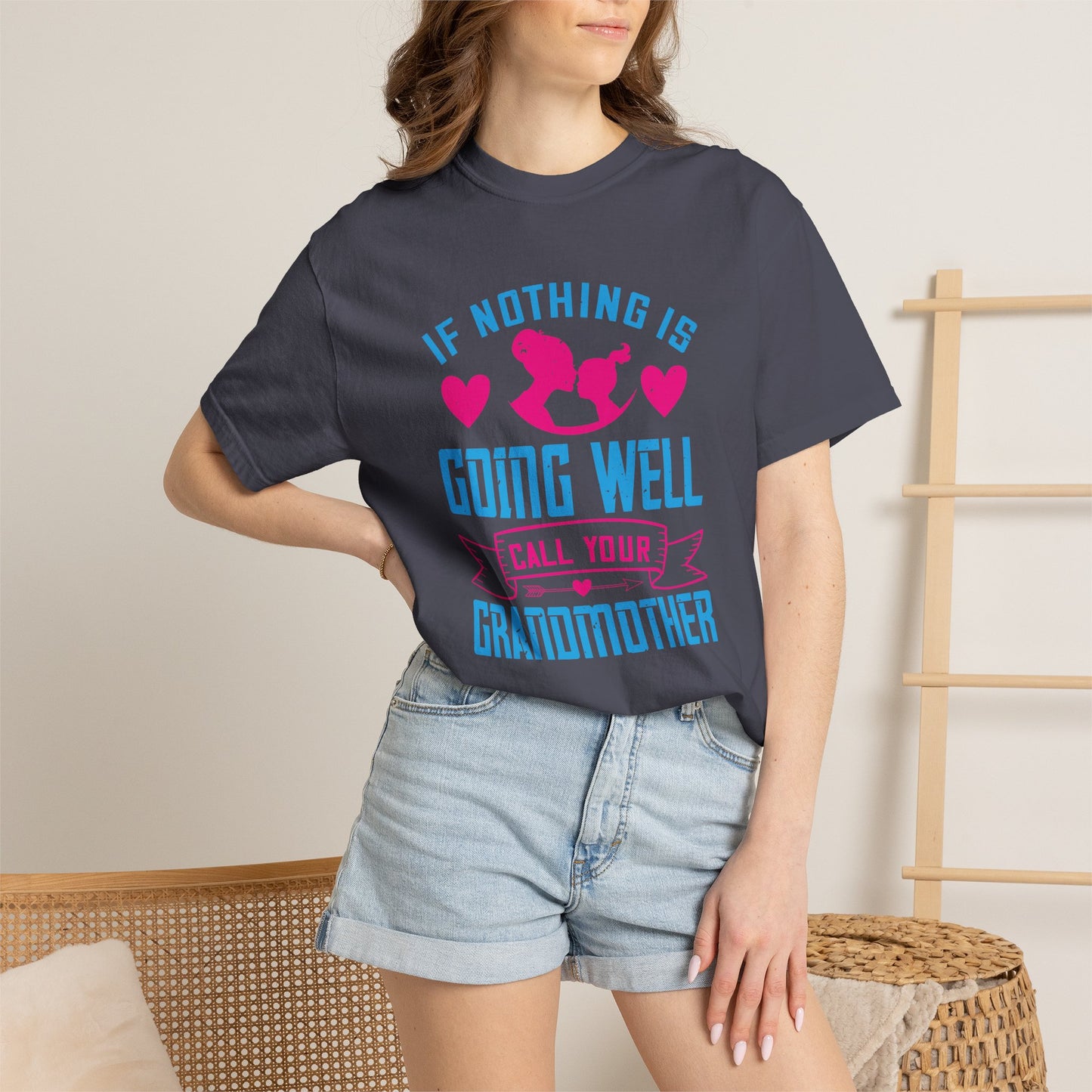 Grandma T-shirt Mother Day Mama Tee Unisex Comfort Colors Garment-Dyed Cotton h76