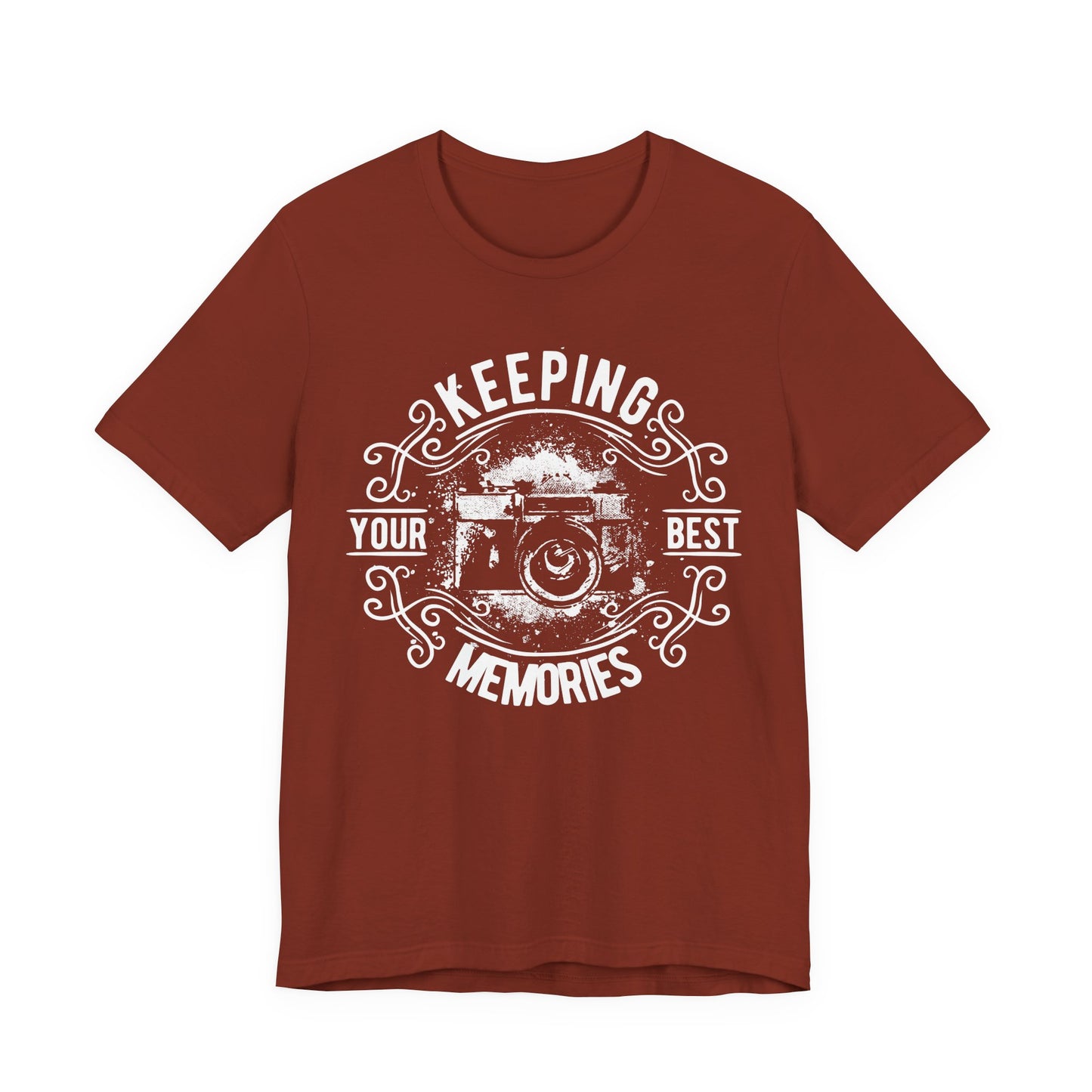 Keeping Your Best Memories T-Shirt Vintage Camera Graphic T-Shirt A-5