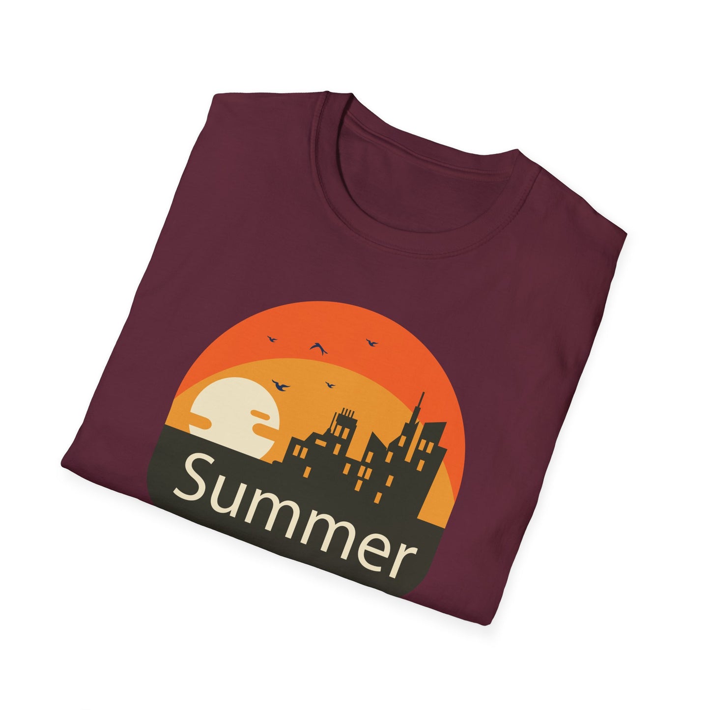 Summer T-Shirt, Summer Design Shirts, Art Tee Shirt with Summer Design - 6