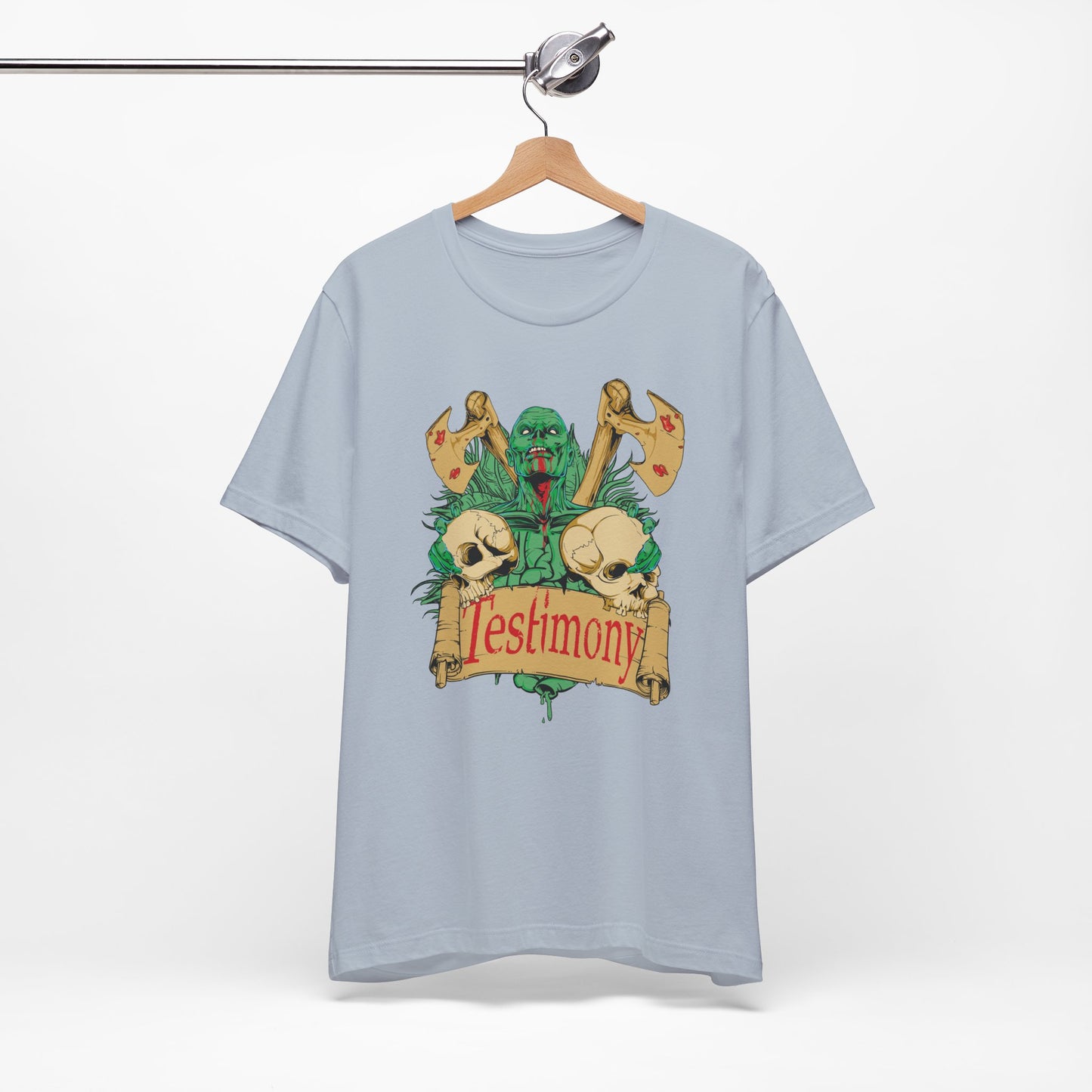 Cthulhu Skull Axes Testimony Tee Lovecraft Horror Mythos Shirt Art-42