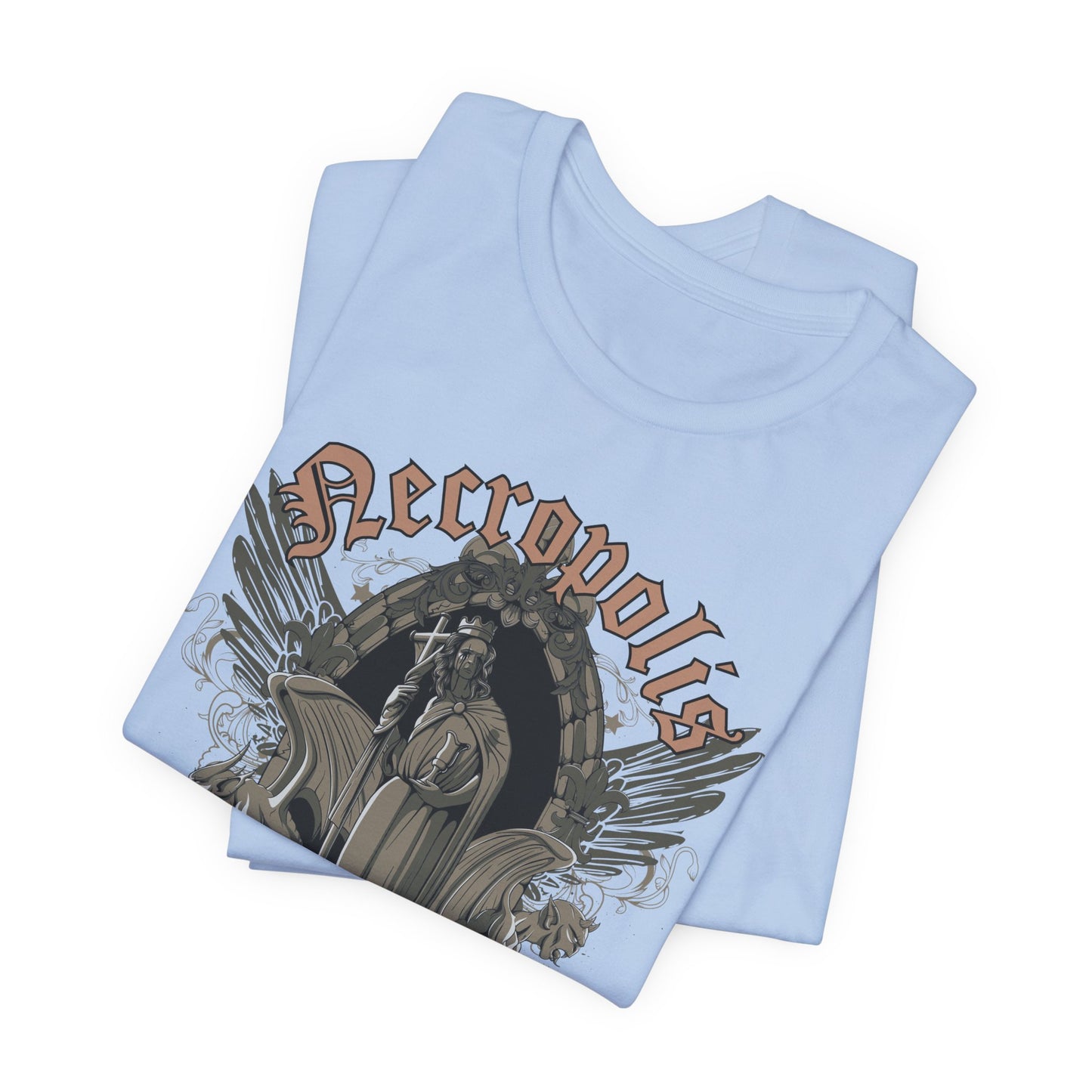 Gothic Skull Graphic Unisex Cotton T-Shirt r7