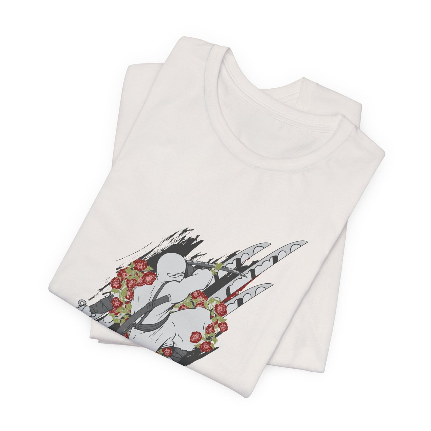 Ninja Samurai Artwork Graphic Unisex Cotton T-Shirt r5